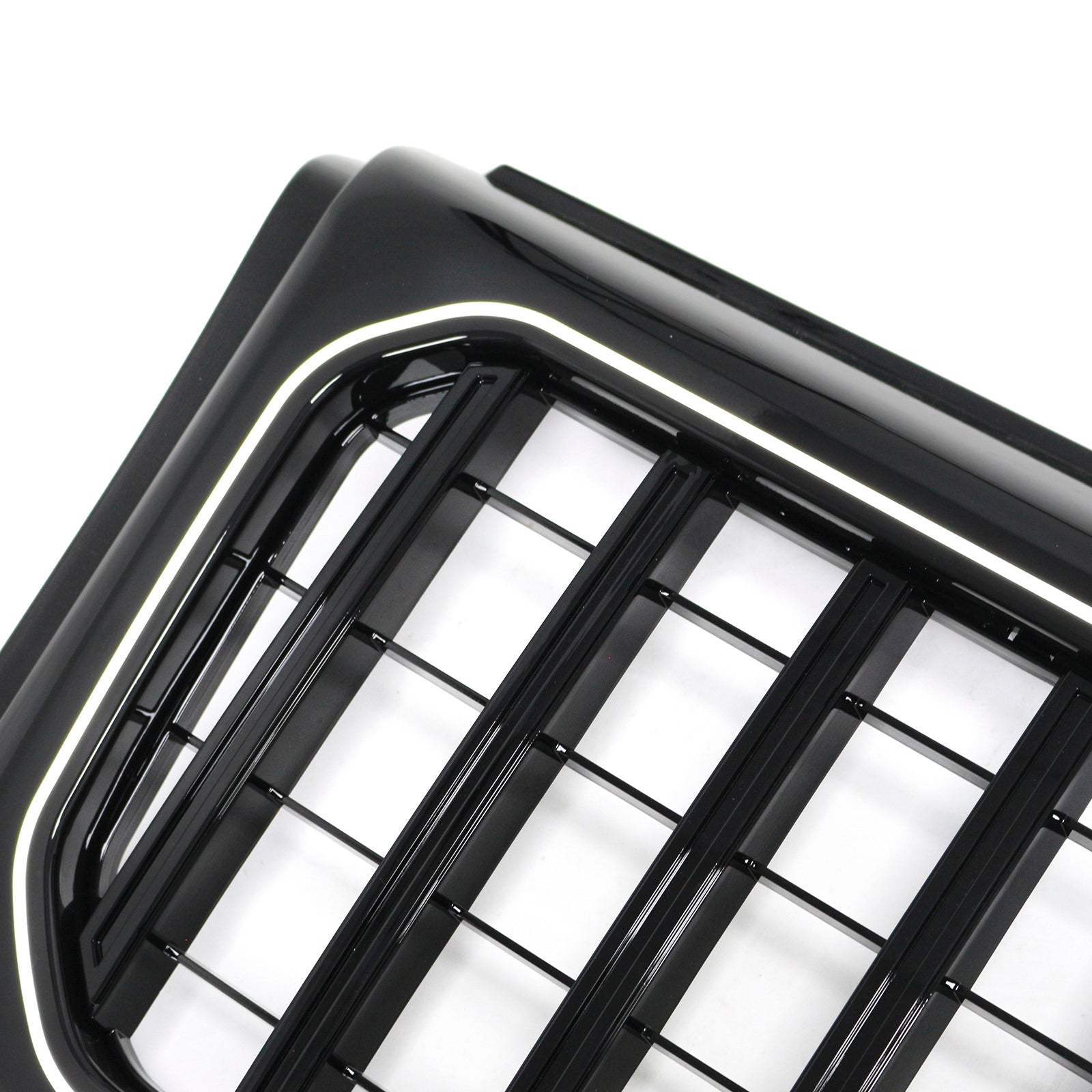 광택 블랙 프론트 범퍼 그릴 그릴 메르세데스 벤츠 W463 1990-2018 LED 장착