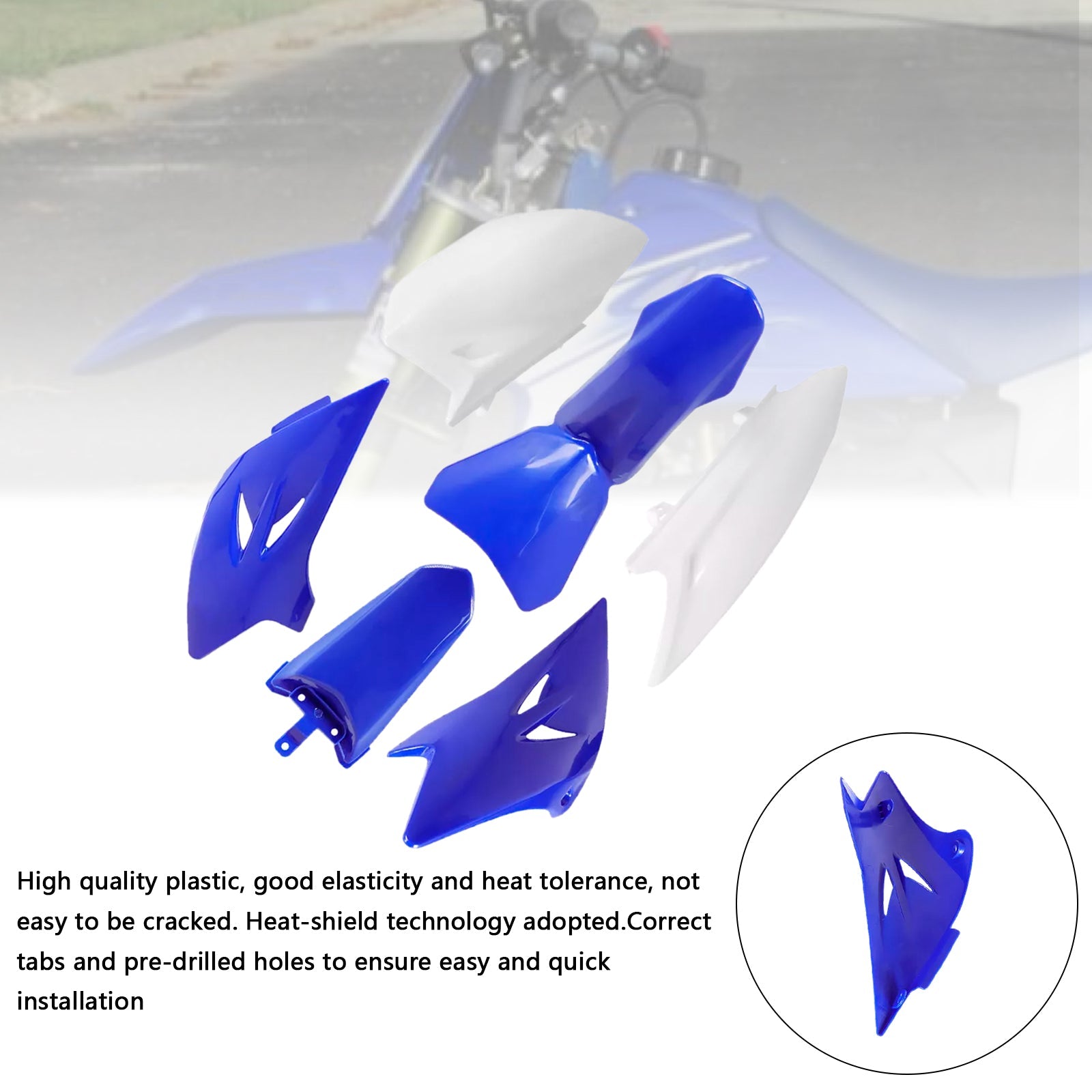 2006-2021 Yamaha TTR50 Body Plastic Kit Front Rear Fender Fairing