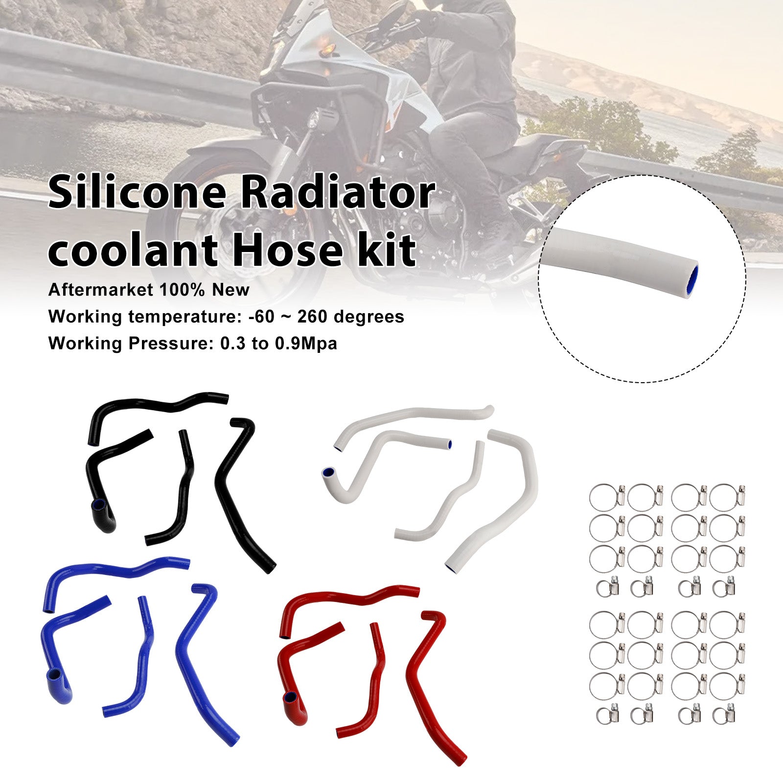 2024-2025 Honda CB500 Hornet Silicone Radiator coolant Hose