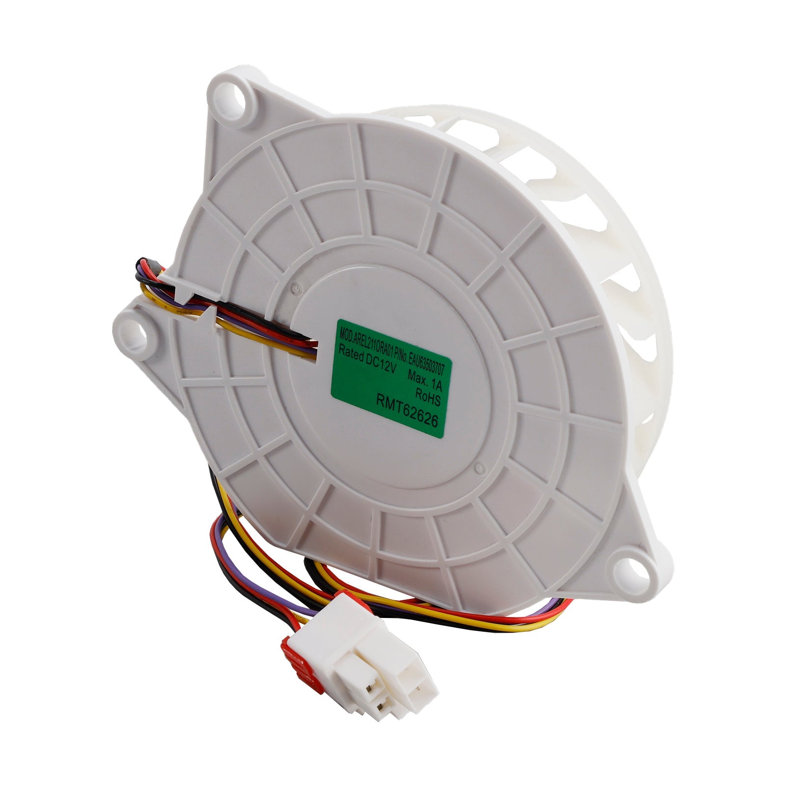 EAU63503707 Refrigerator Evaporator Fan Motor DC12V 1A For LG Refrigerator