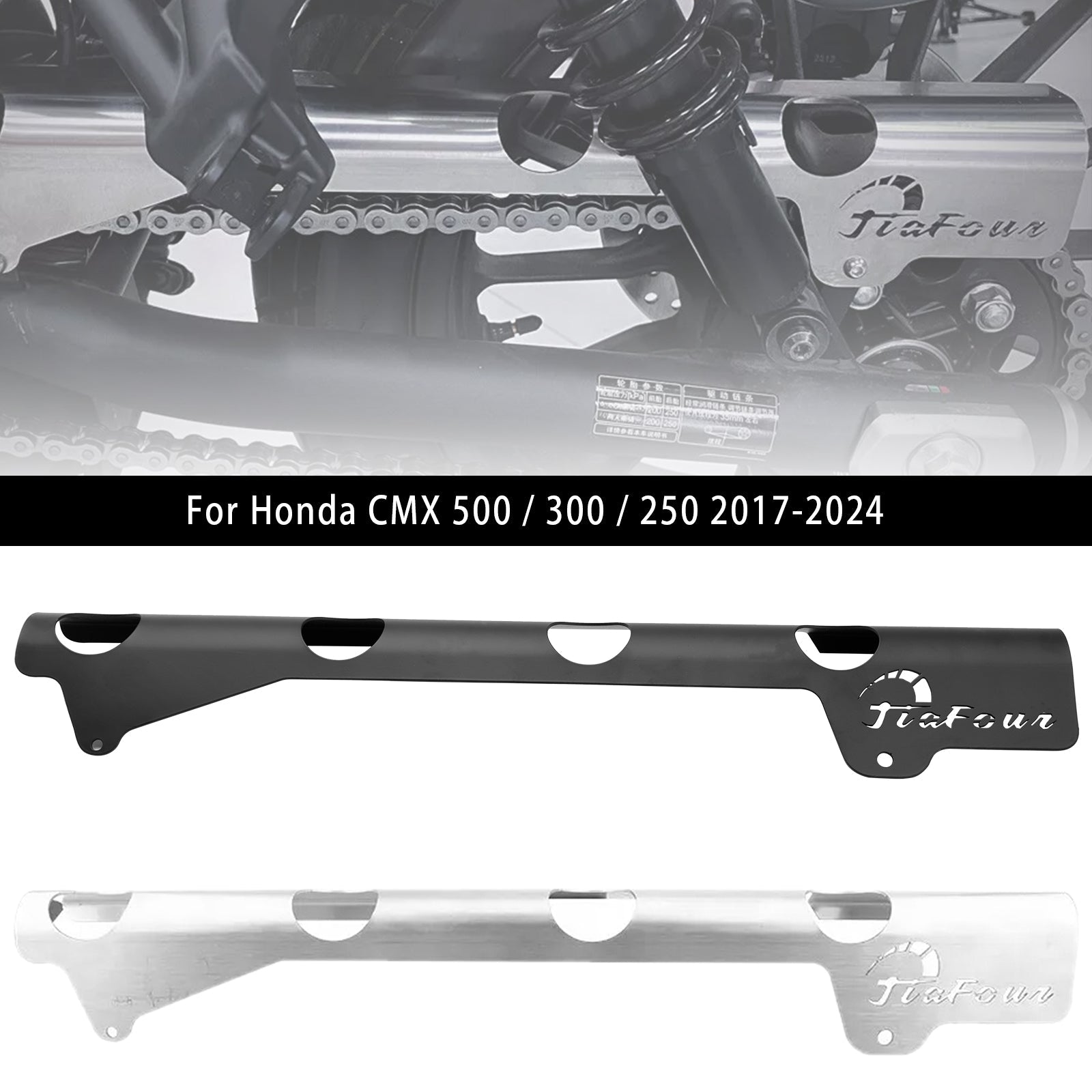 Chain Guard Cover Protector For Honda Rebel CL 250 300 500 CM CMX 17-24