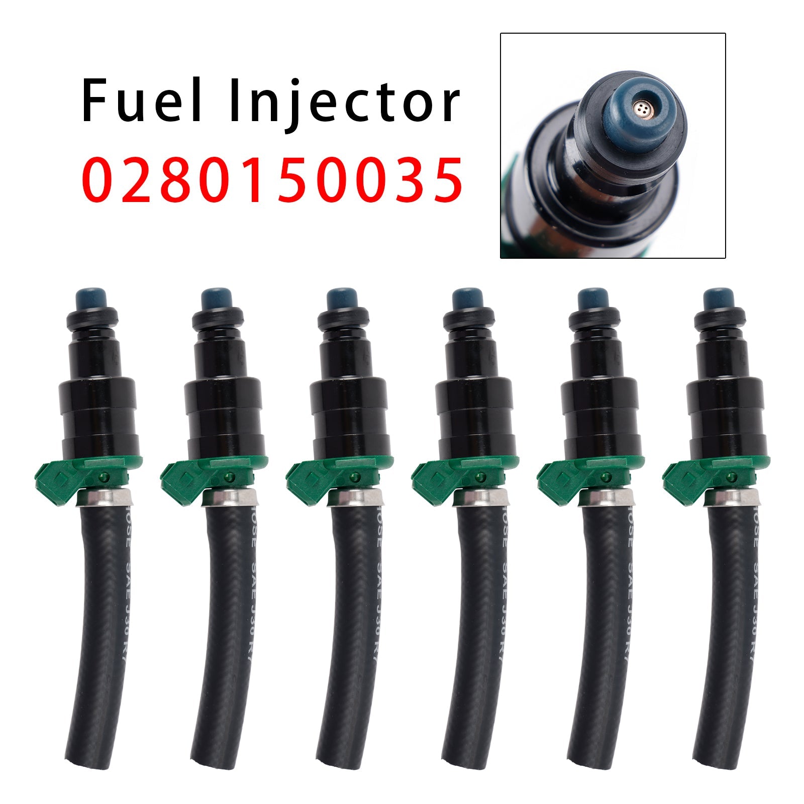 Fit For Mercedes Benz R107,C107 280 SL/280 SLC 6PCS Fuel Injector A0000783523