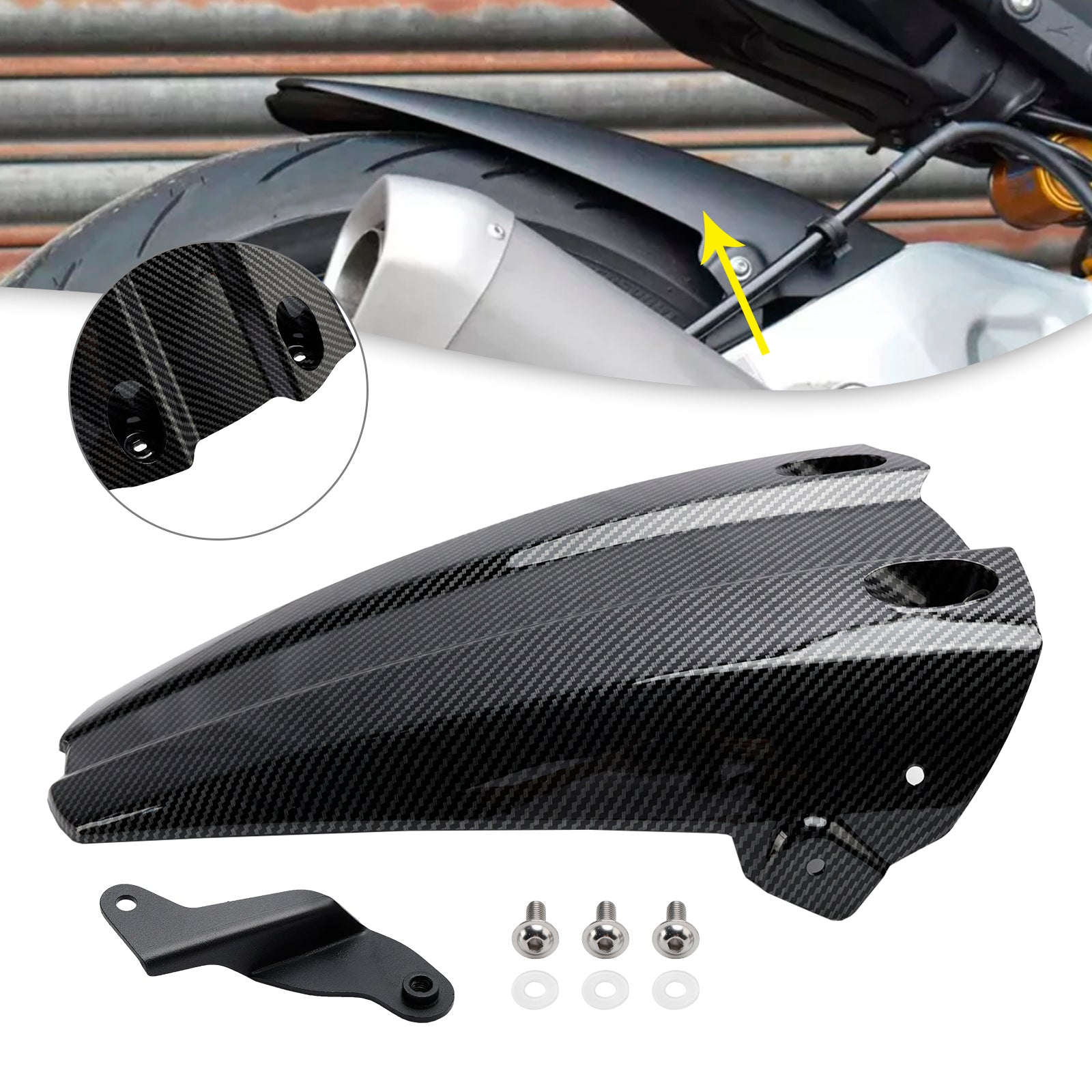 Rear Fender Mudguard Fairing For Yamaha MT-10 / SP MT10 2016-2024