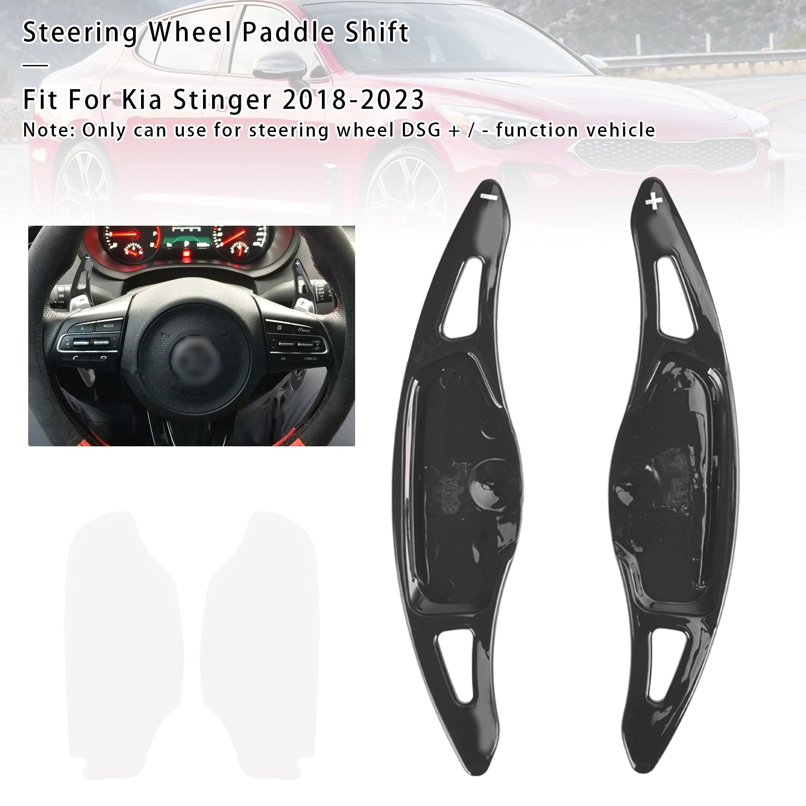 2018-2023 Kia Stinger Steering Wheel Paddle Shifter Covers