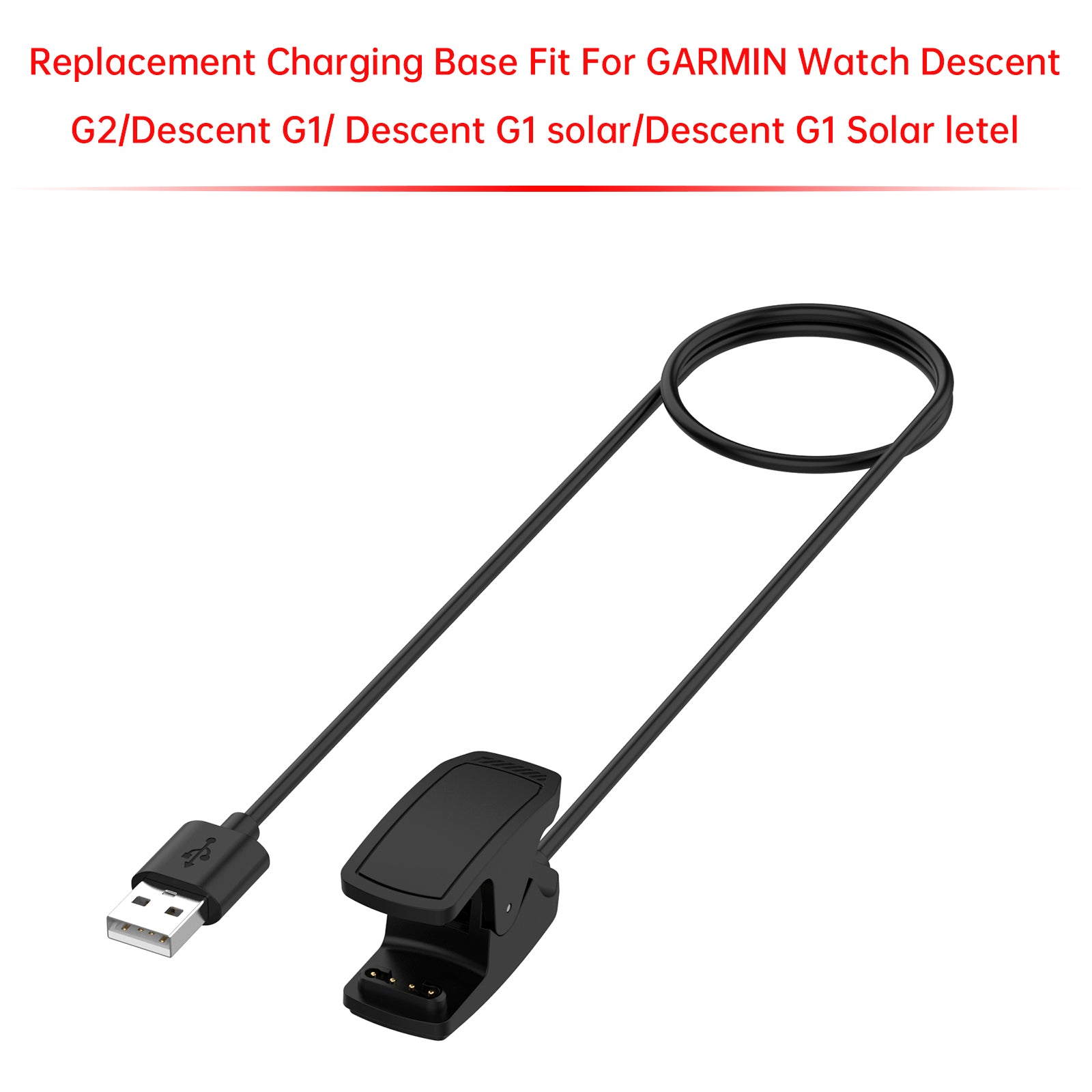 Charging Clip Replacement Charging Cable Adapter For GARMIN Watch Descent G2/G1