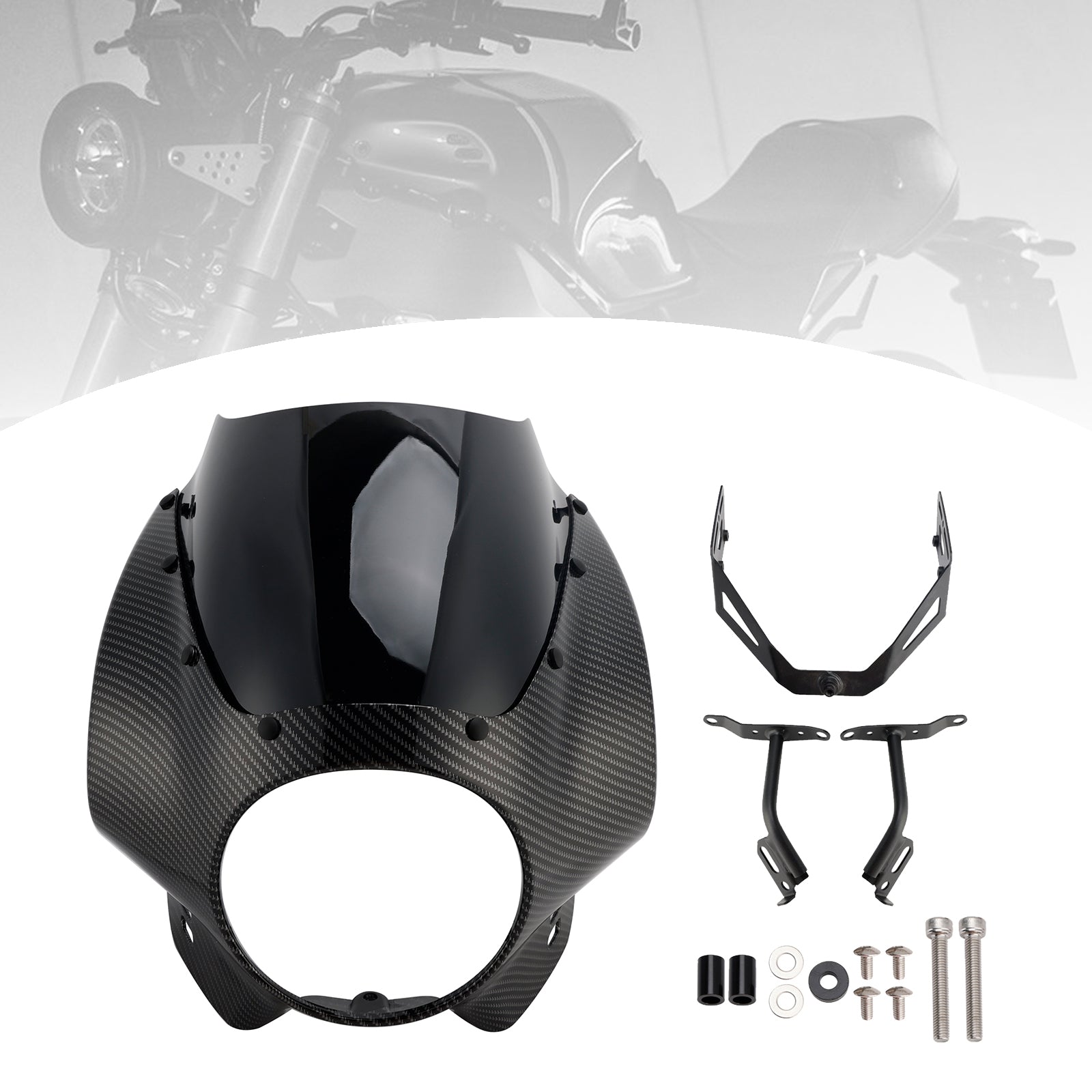 2022-2025 Yamaha XSR900 Headlight Fairing Windshield WindScreen