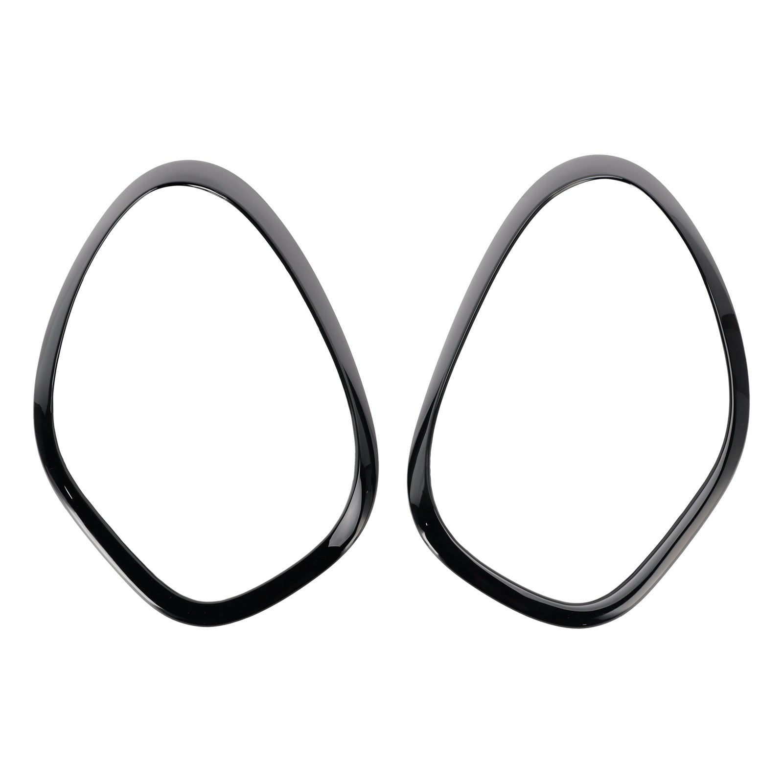 미니 쿠퍼 컨트리맨 R60용 글로스 블랙 헤드라이트 장식 링 2개