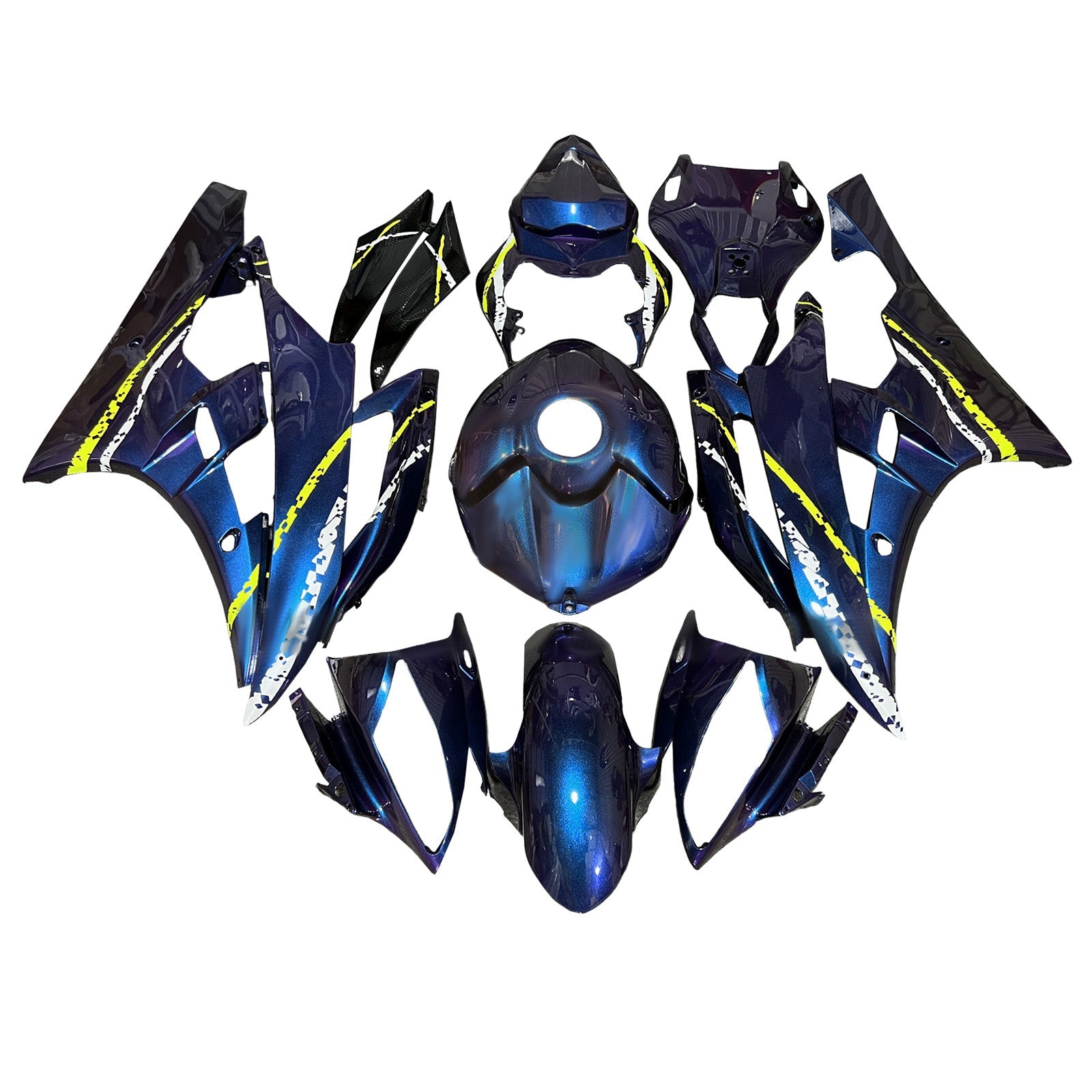 Injection Fairing Kit Bodywork Plastic ABS For Yamaha YZFR6 YZF-R6 2006-2007