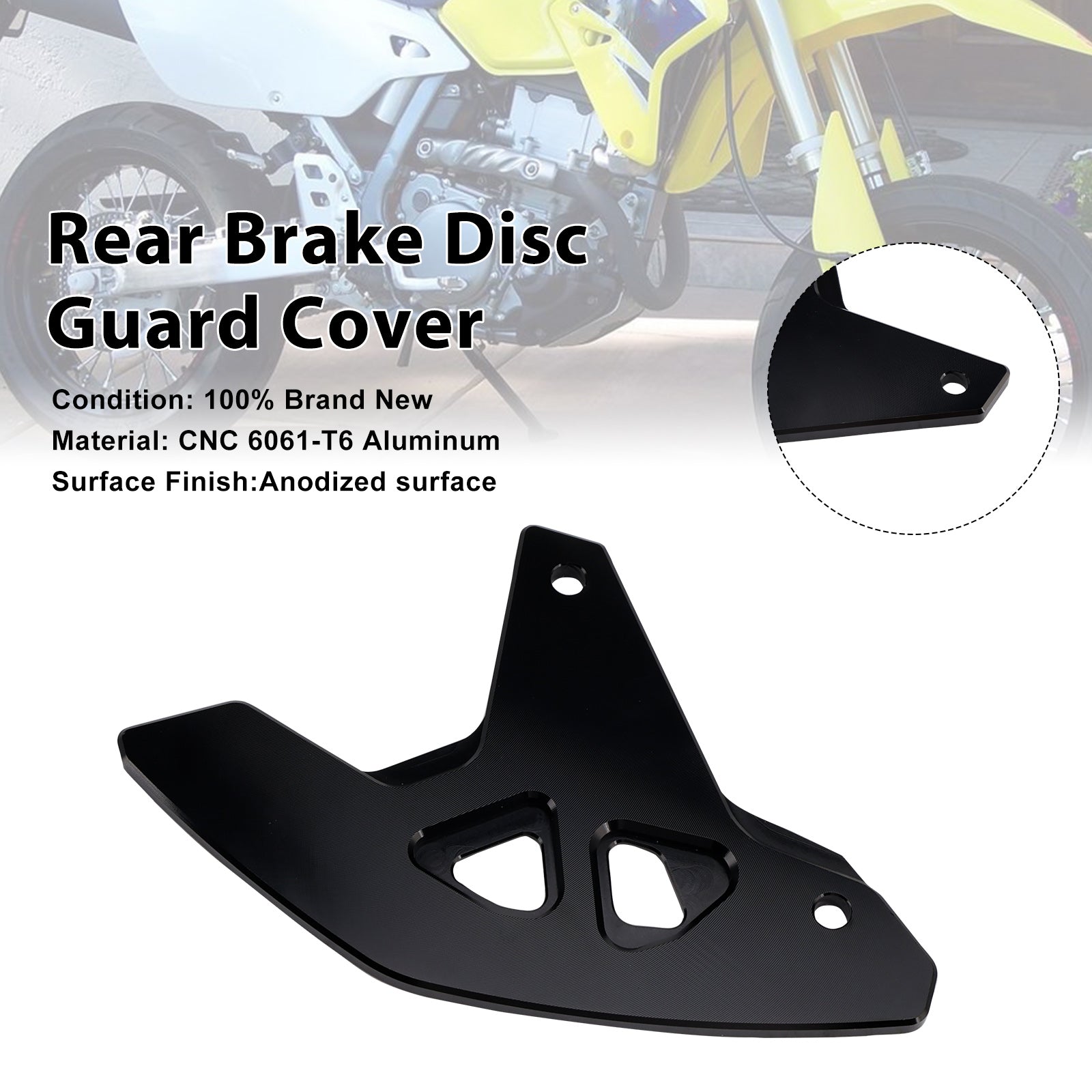 Rear Brake Disc Guard Cover For Suzuki DR-Z400SM 2000-2024 DRZ400/S/E