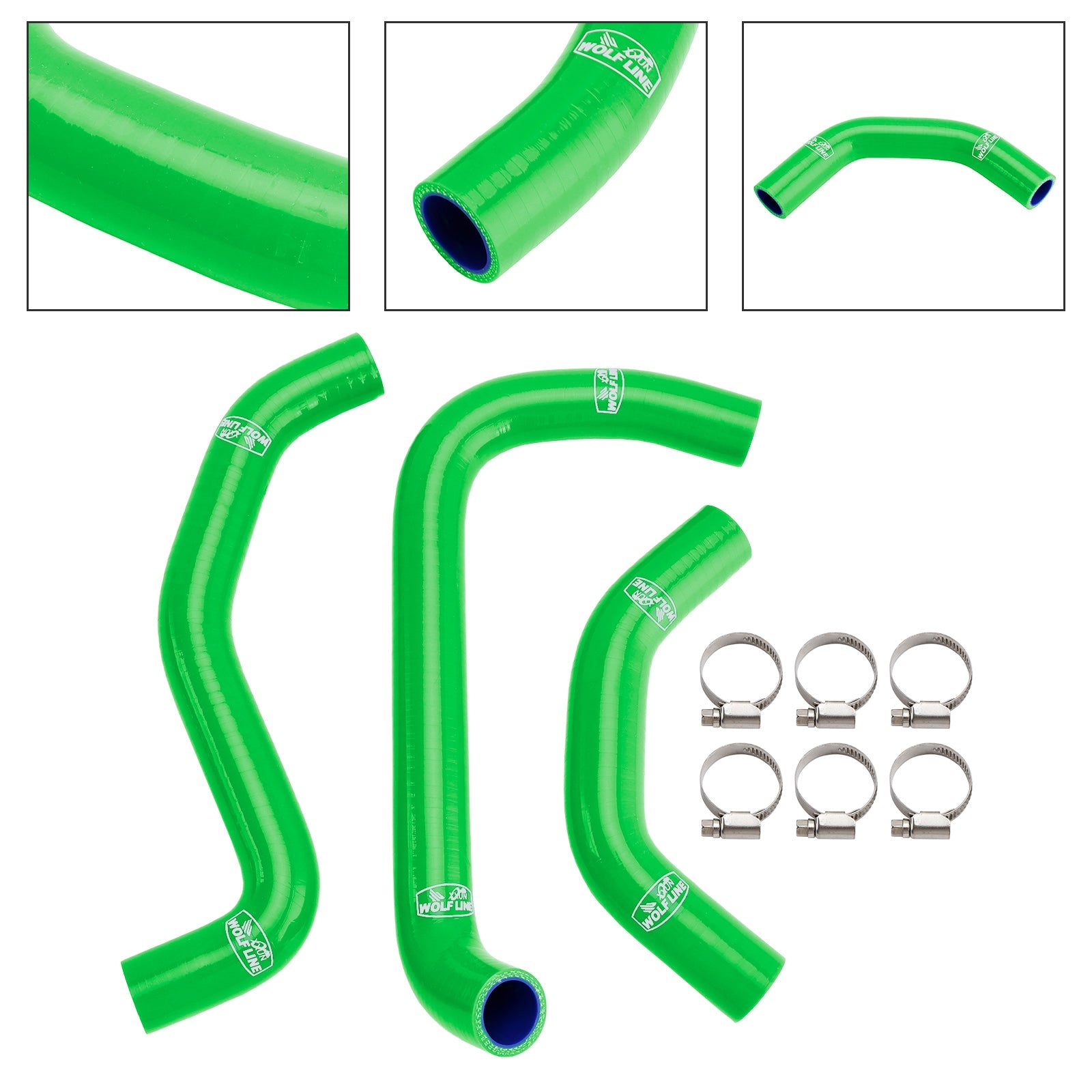 2021-2025 Kawasaki ZX10R ZX-10RR Silicone Radiator coolant Hose