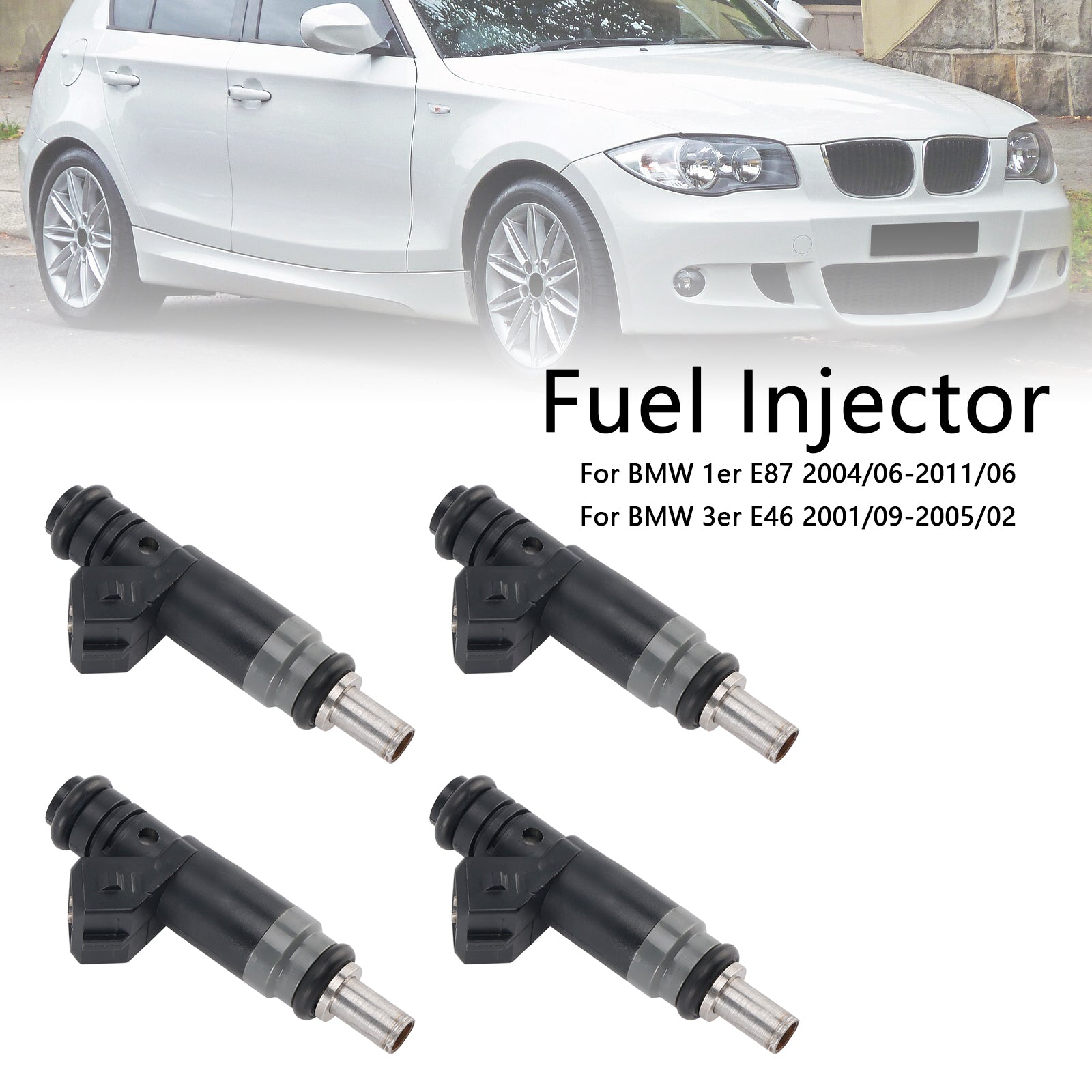 4PCS Fuel Injector 13537506158 Fit BMW 116i 120i 316i 318i 320i X3 Z4 7506158
