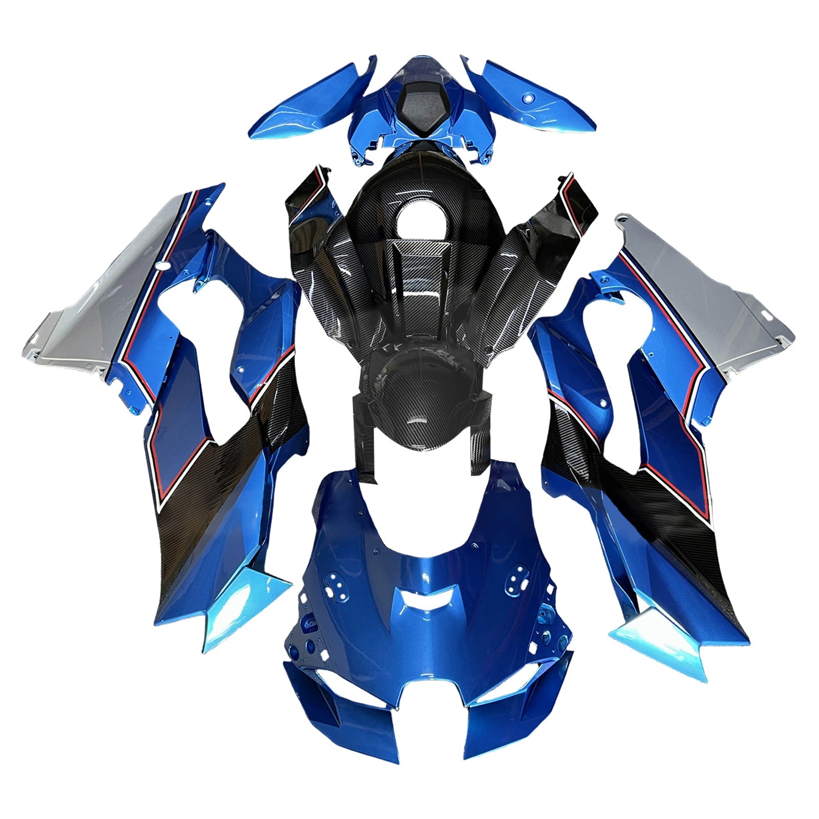 Injection Fairing Kit Bodywork ABS fit For Kawasaki ZX-10R ZX-10RR 2021-2025