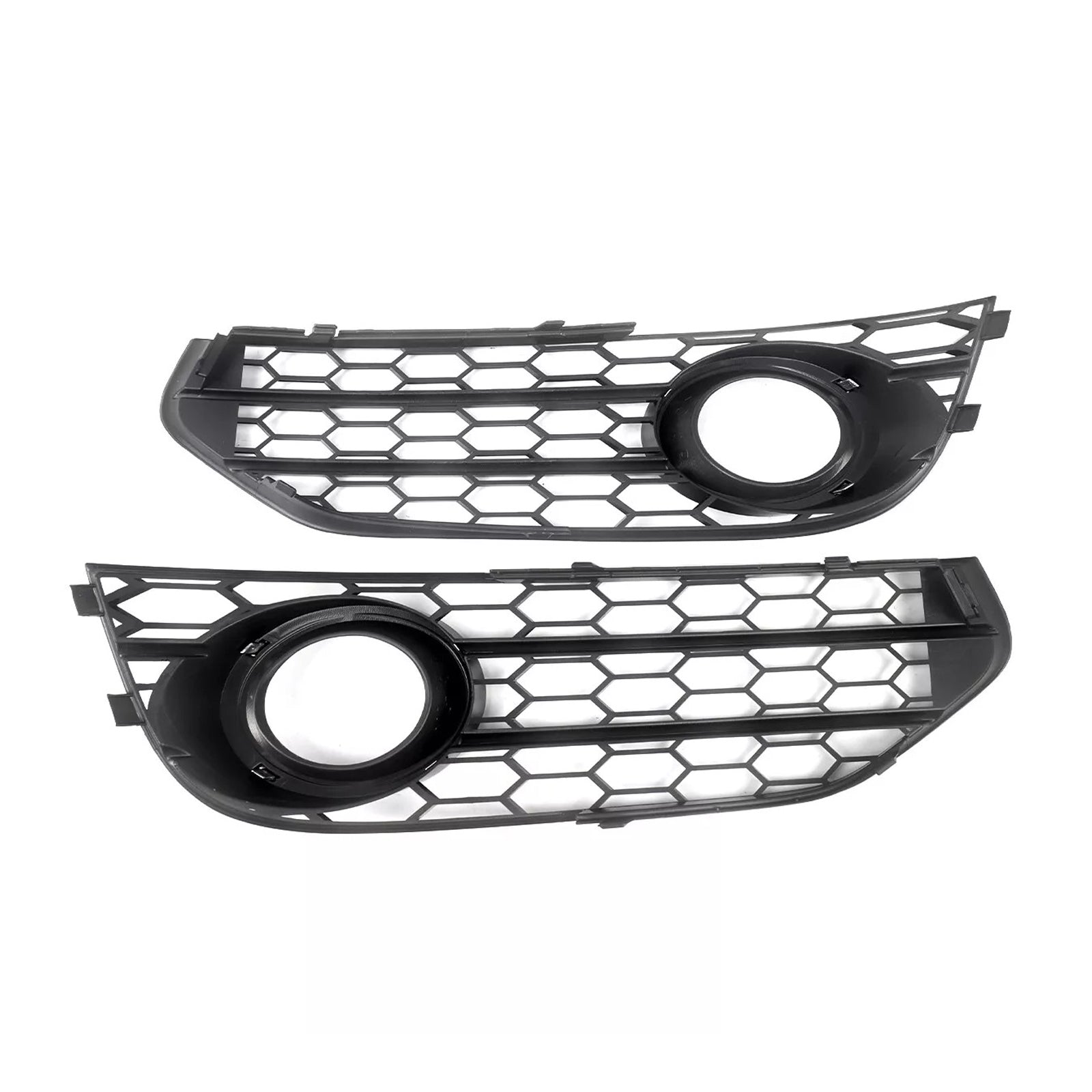 2010-2015 Audi A4 Allroad B8 Front Bumper Honeycomb Fog Grille Cover Chrome