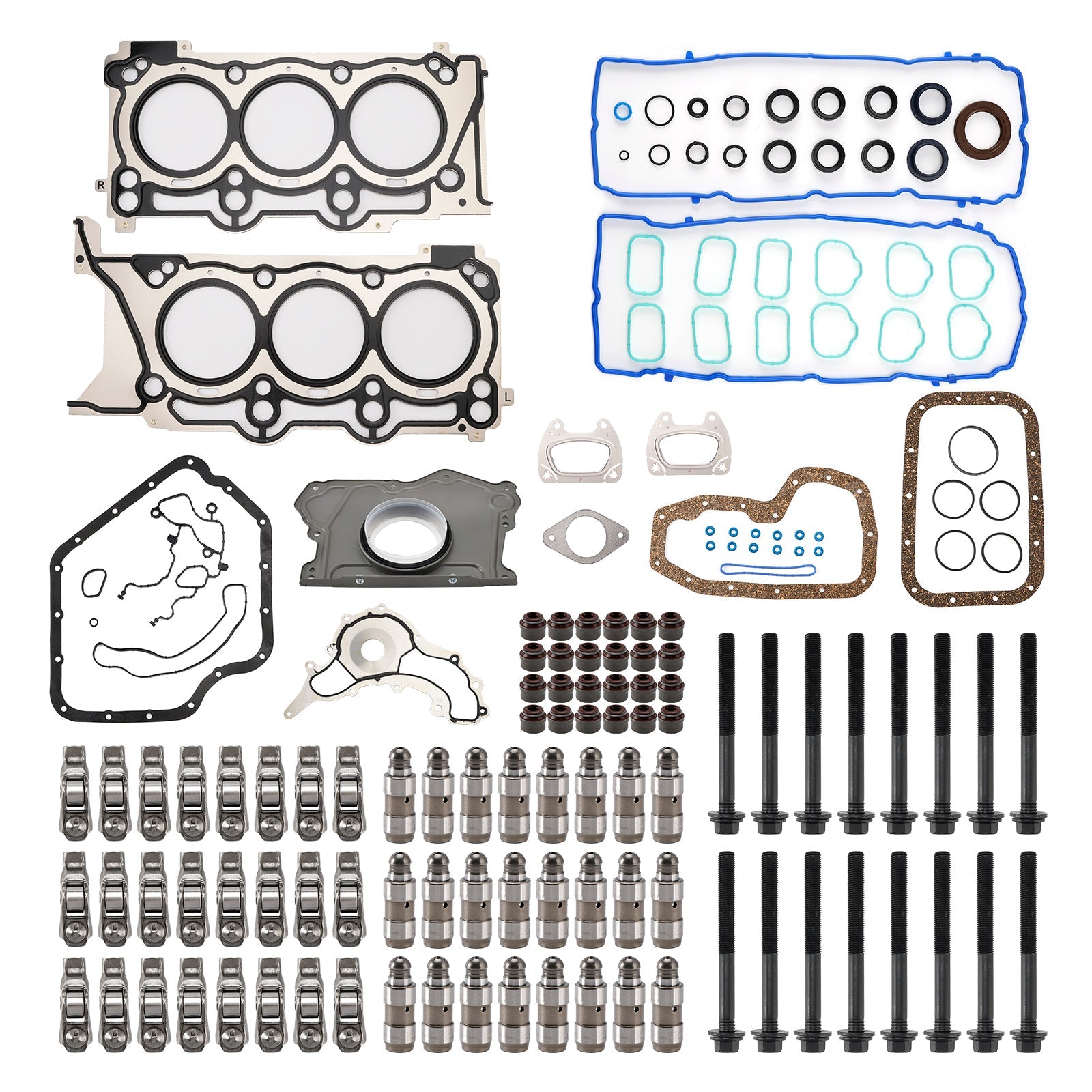 Rocker Arm Lifter Kit w/Head Gasket for Chrysler 300 3.6L 2011-2016 5184296AH