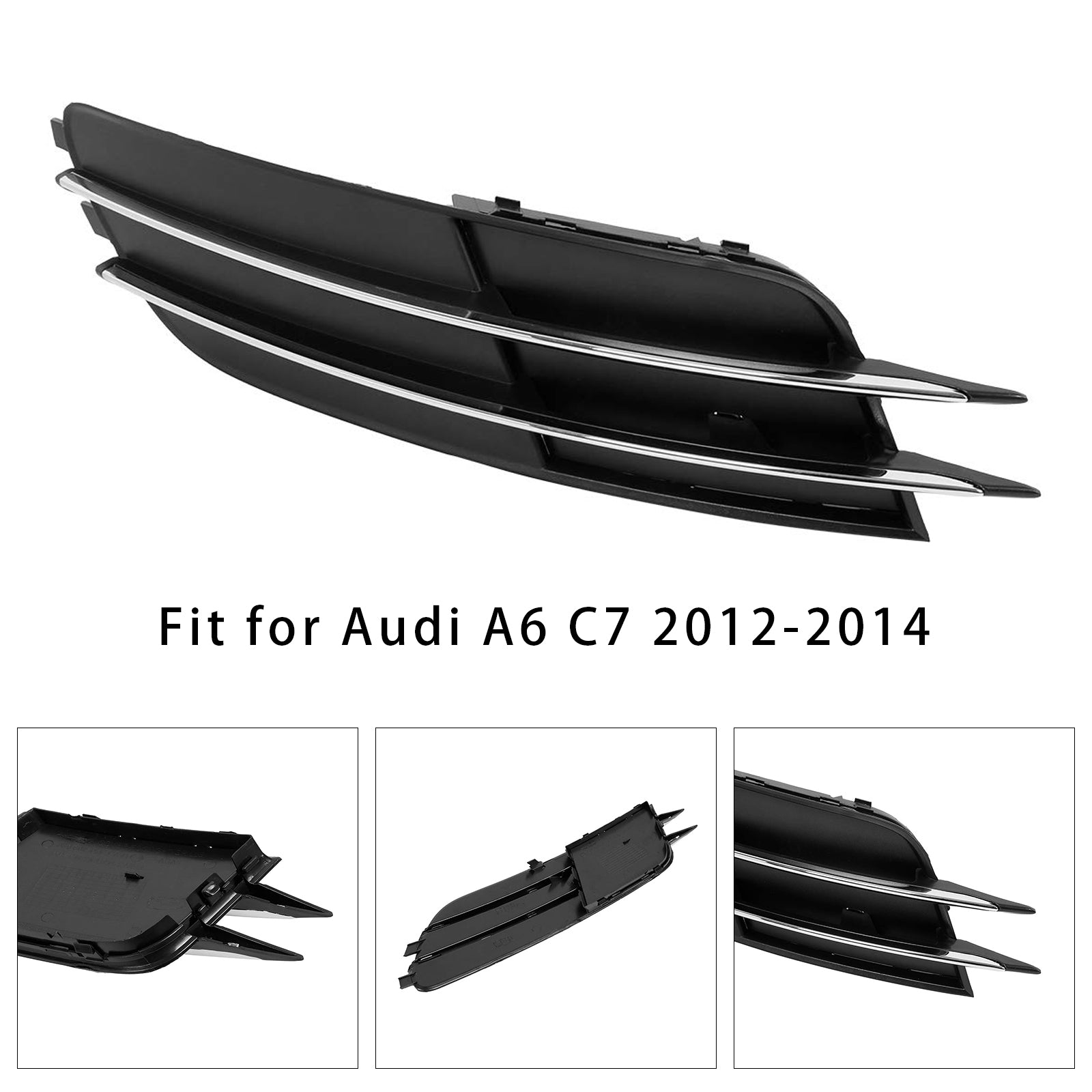 Front Left Side Bumper Grille Fog Light Grill 4G0807681For Audi A6 C7 2011-2014