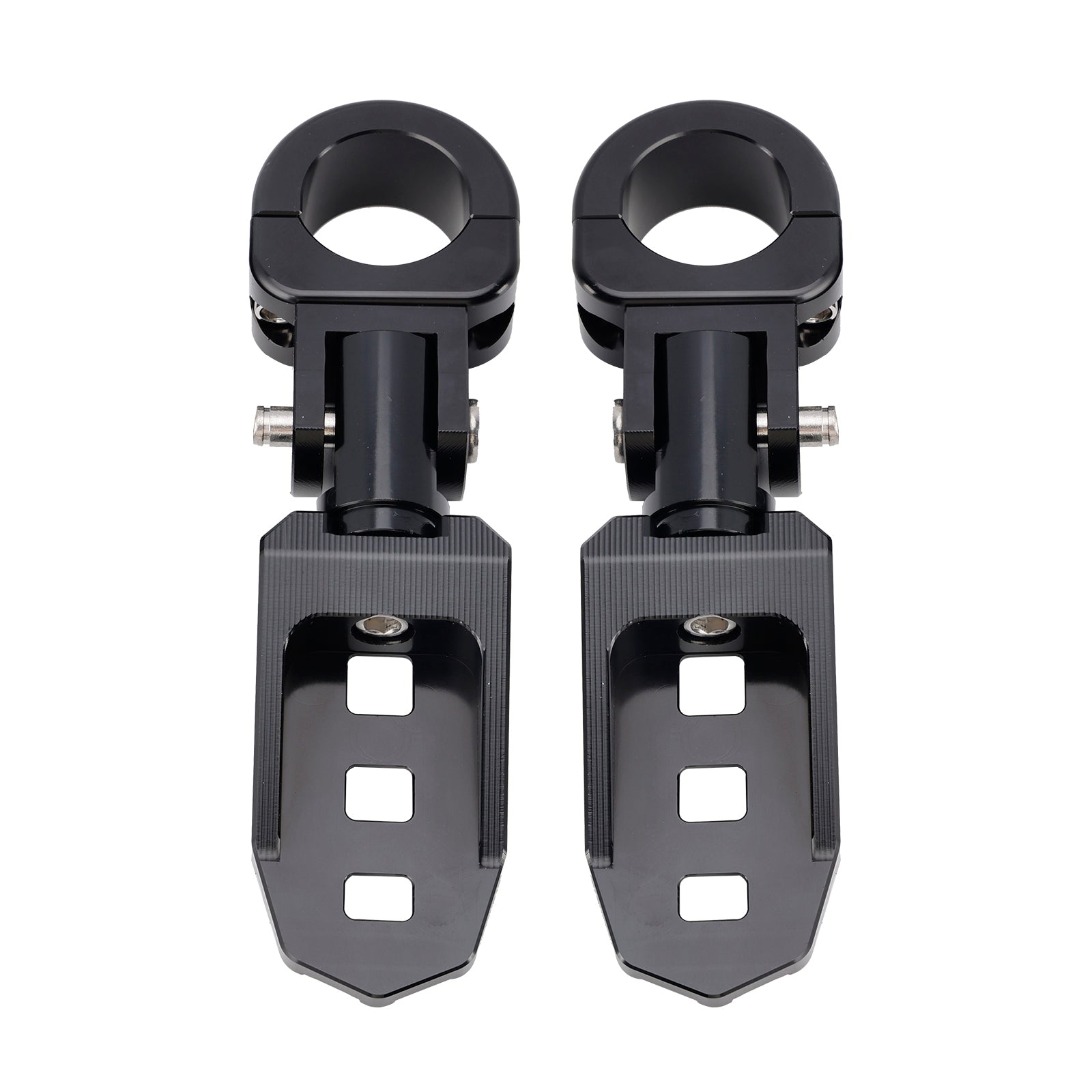 Universal Front Footrests Foot Pegs fit for motorcycle with 1.25" bars