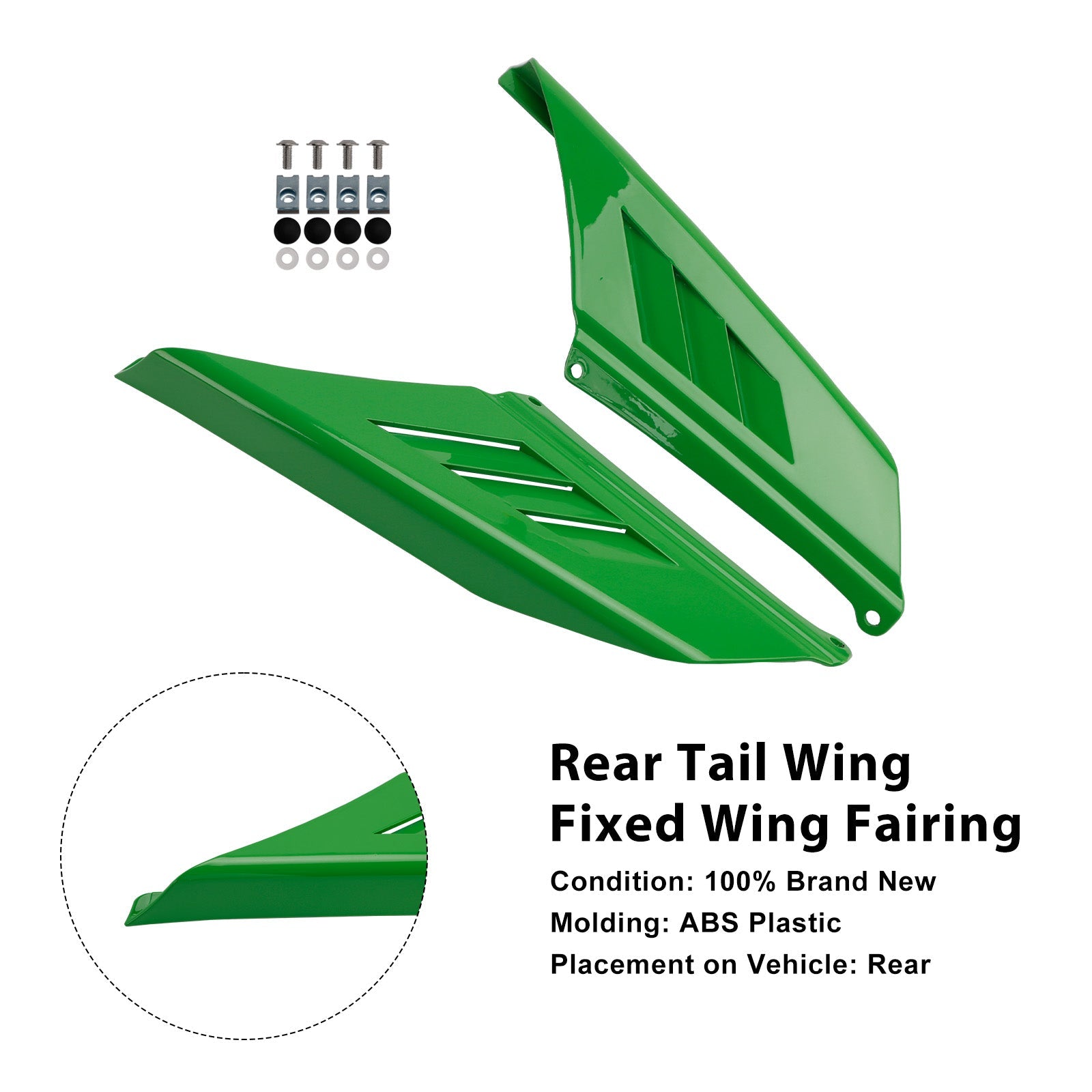 2023-2025 Kawasaki NINJA ZX-4R ZX-4RR Rear Tail Wing Fixed Wing Fairing