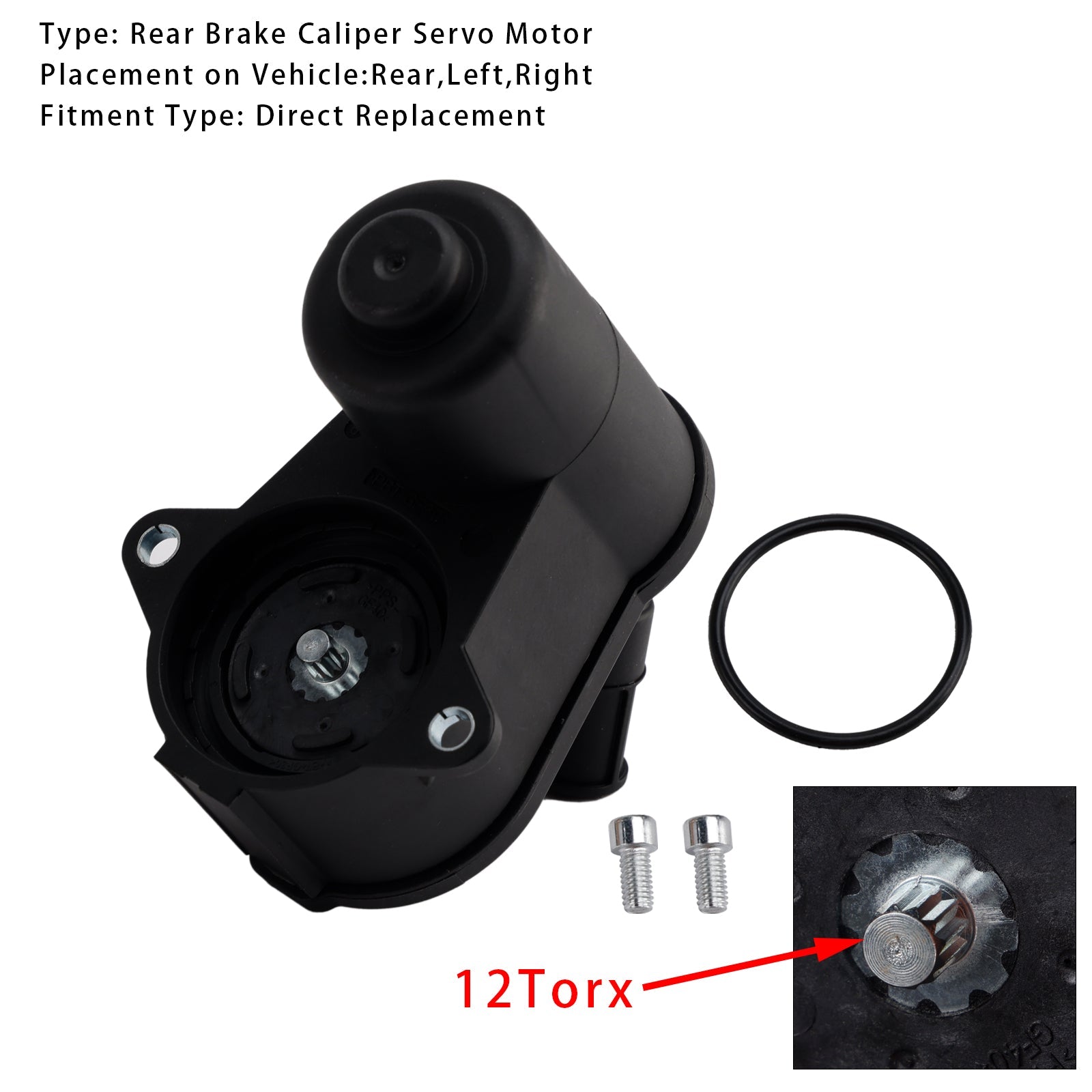Rear Brake Caliper Servo Motor 12 Torx For Audi A6 C6 Q3 4F0998281A