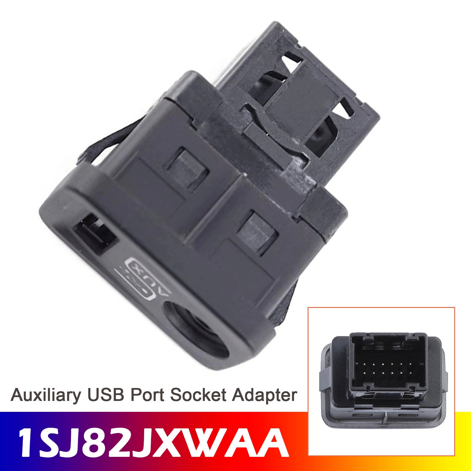 2012-2014 Fiat 500 Auxiliary USB Port Socket Adapter 1SJ82JXWAA