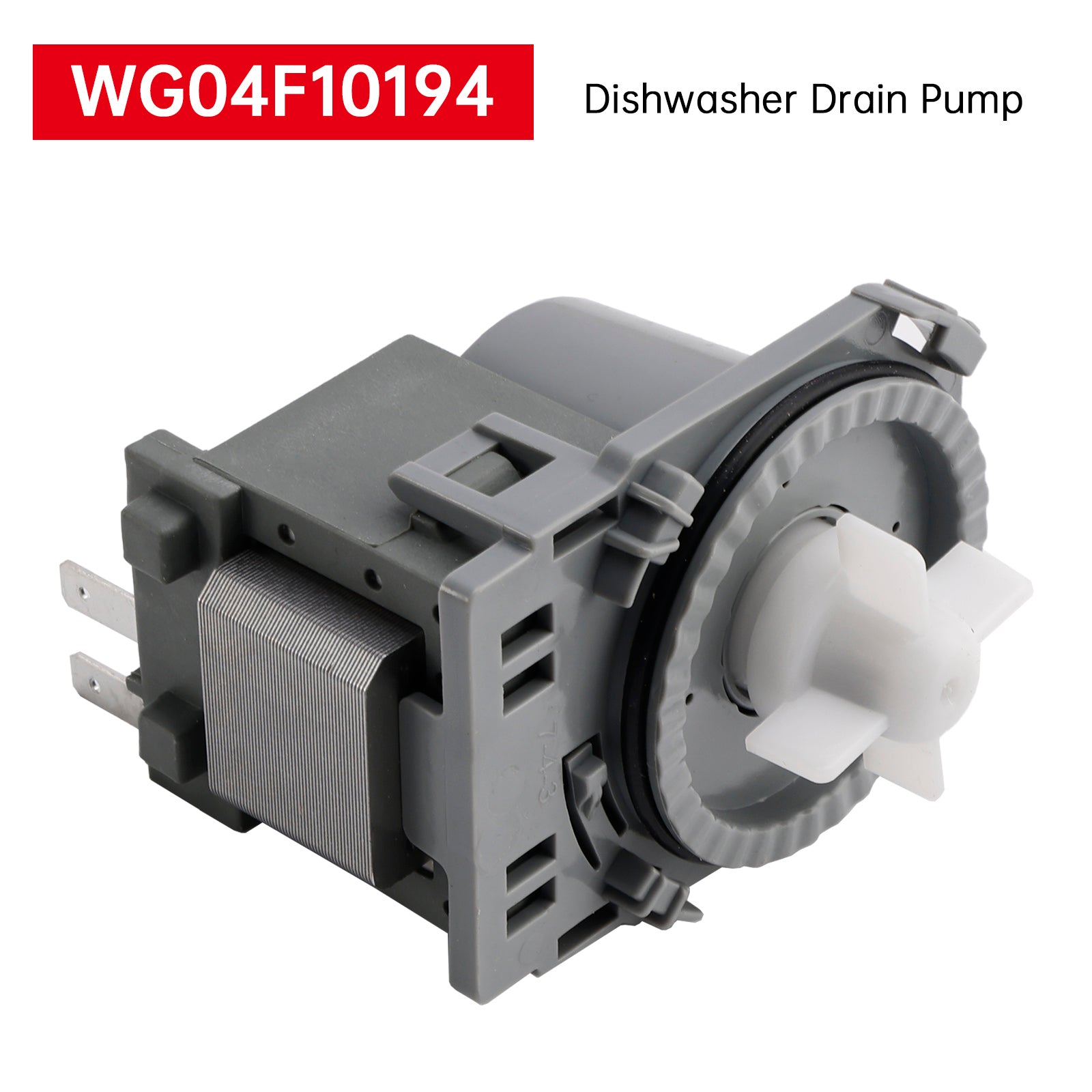 WG04F10194 Dishwasher Drain Pump for GE for Midea 11001011000221 120V 60Hz