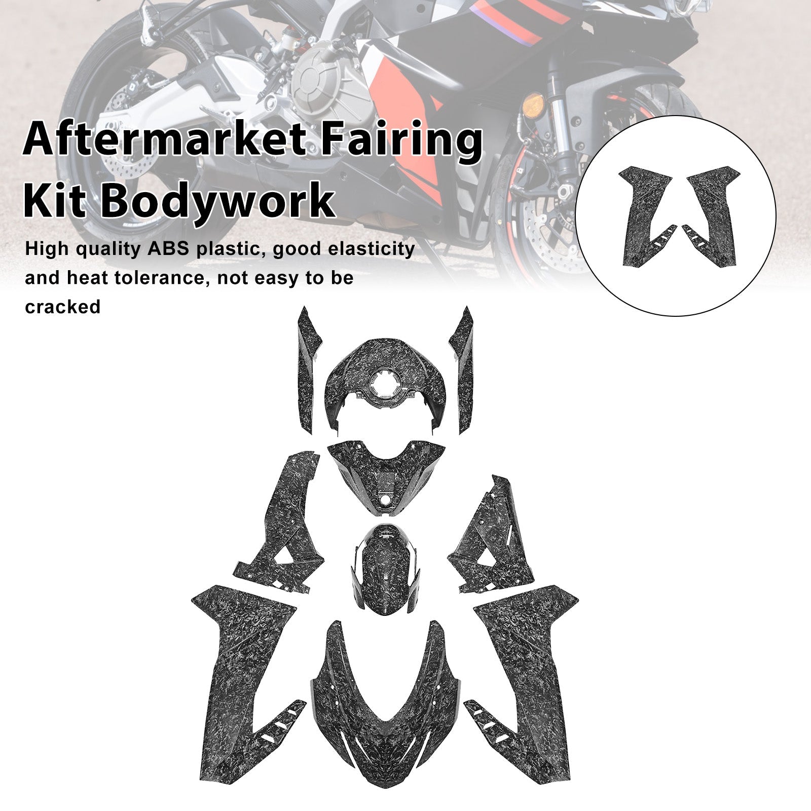 Injection ABS Plastic Bodywork Fairing Kit for Aprilia RS457 2024-2025