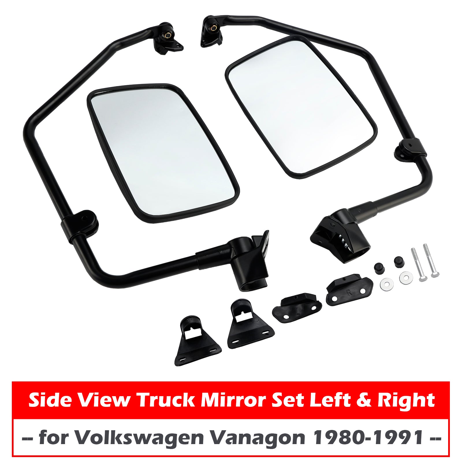 1980-1991 Volkswagen Vanagon Side View Truck Mirror Set Left & Right