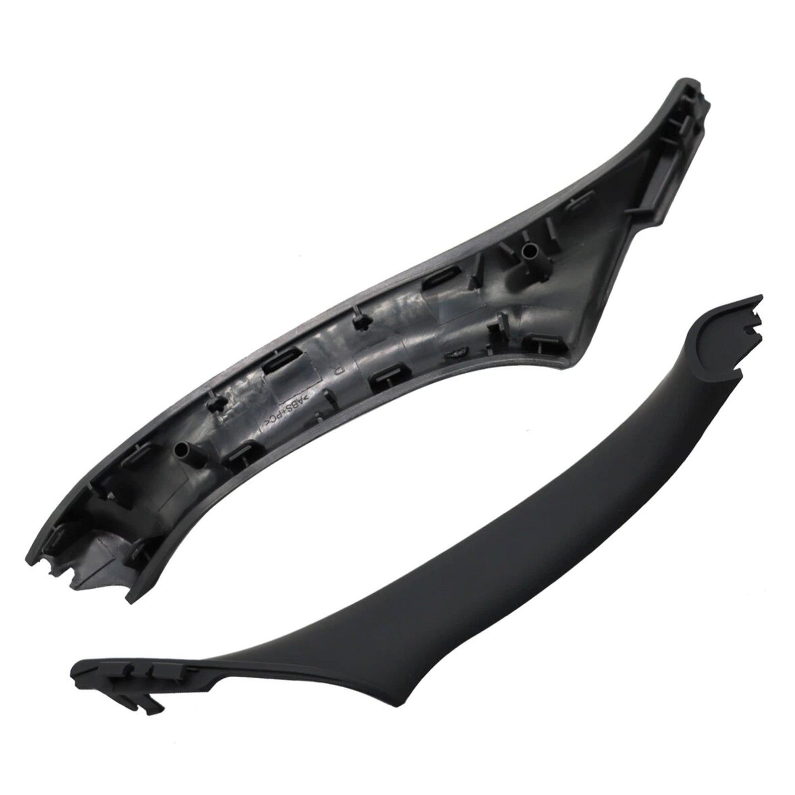 7x Black Inner Door Panel Handle Pull Trim Cover For BMW 5 Series F10 F11 10-16