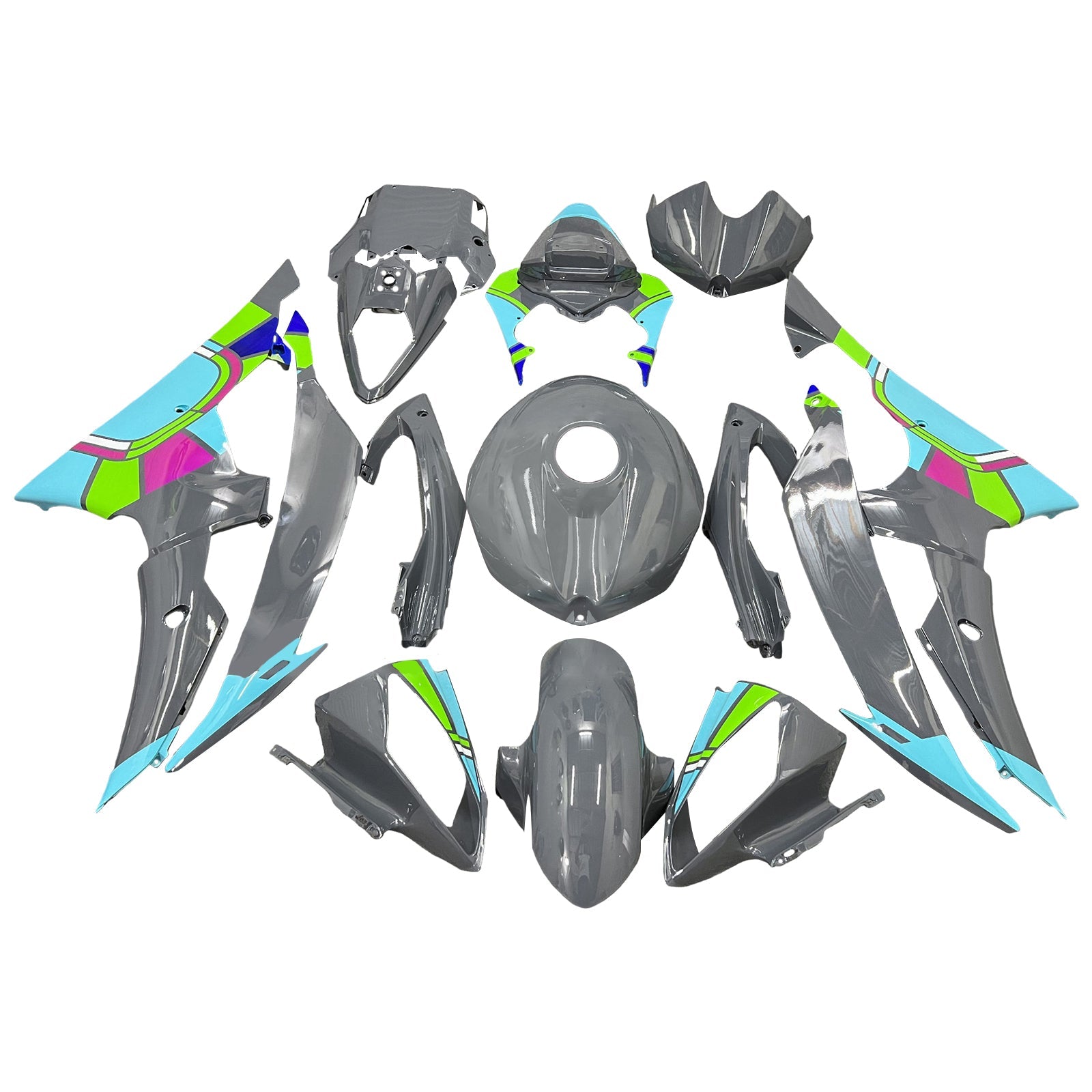 Injection Fairing Kit Bodywork Plastic ABS For Yamaha YZFR6 YZF-R6 2008-2016