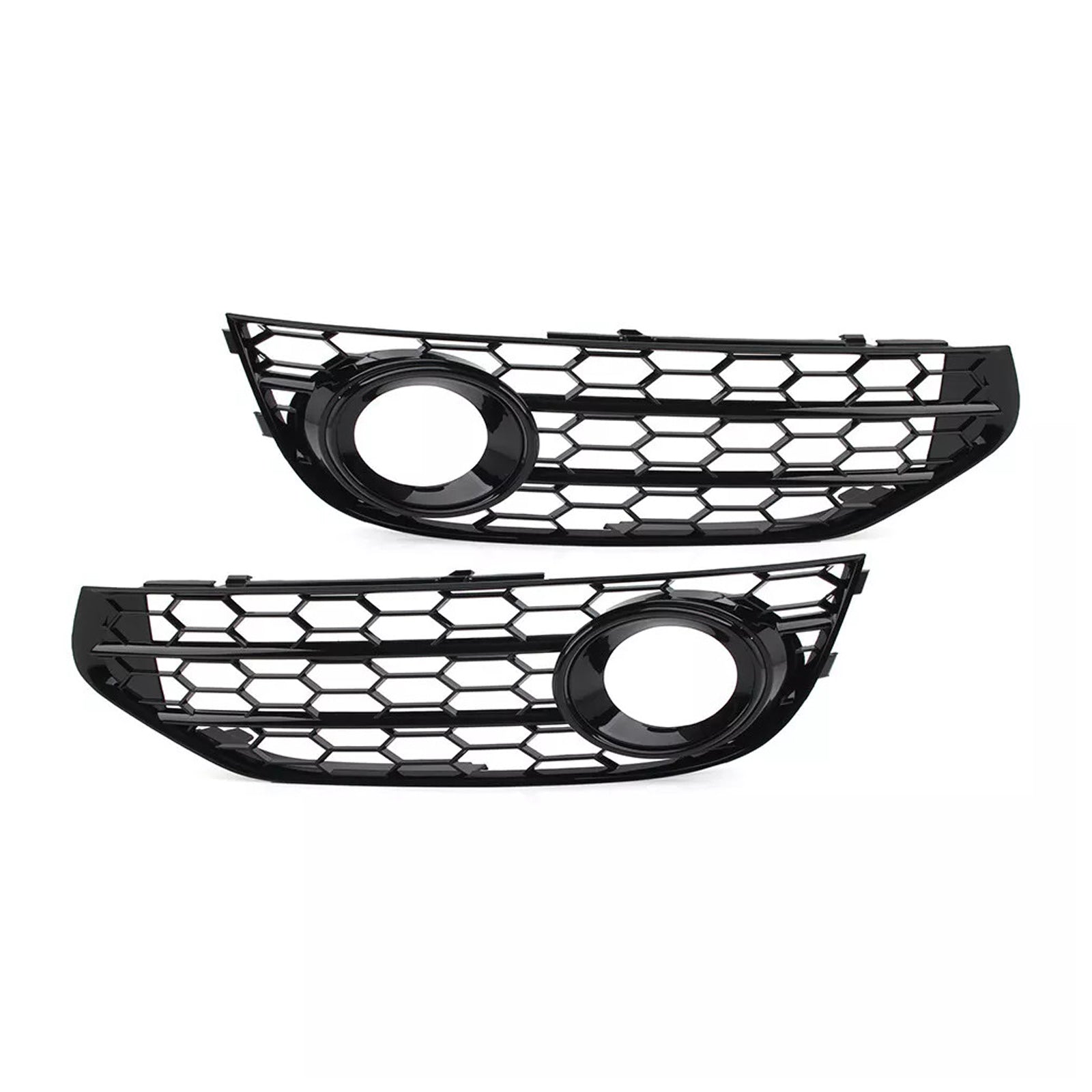 2010-2015 Audi A4 Allroad B8 Front Bumper Honeycomb Fog Grille Cover Black