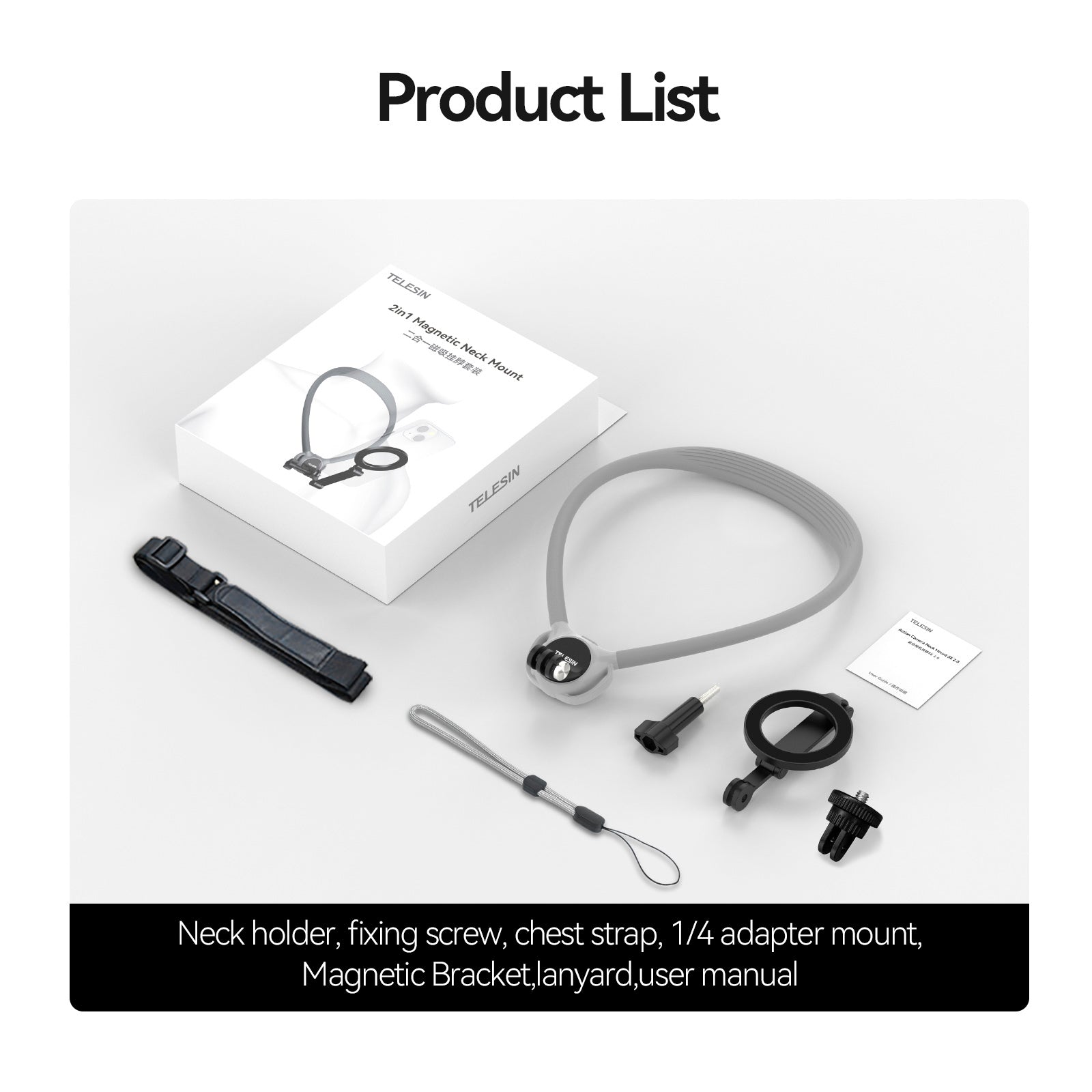 Two in One Magnetic Neck Halter Air Cushion Padding Camera Neck Holder SE2.0