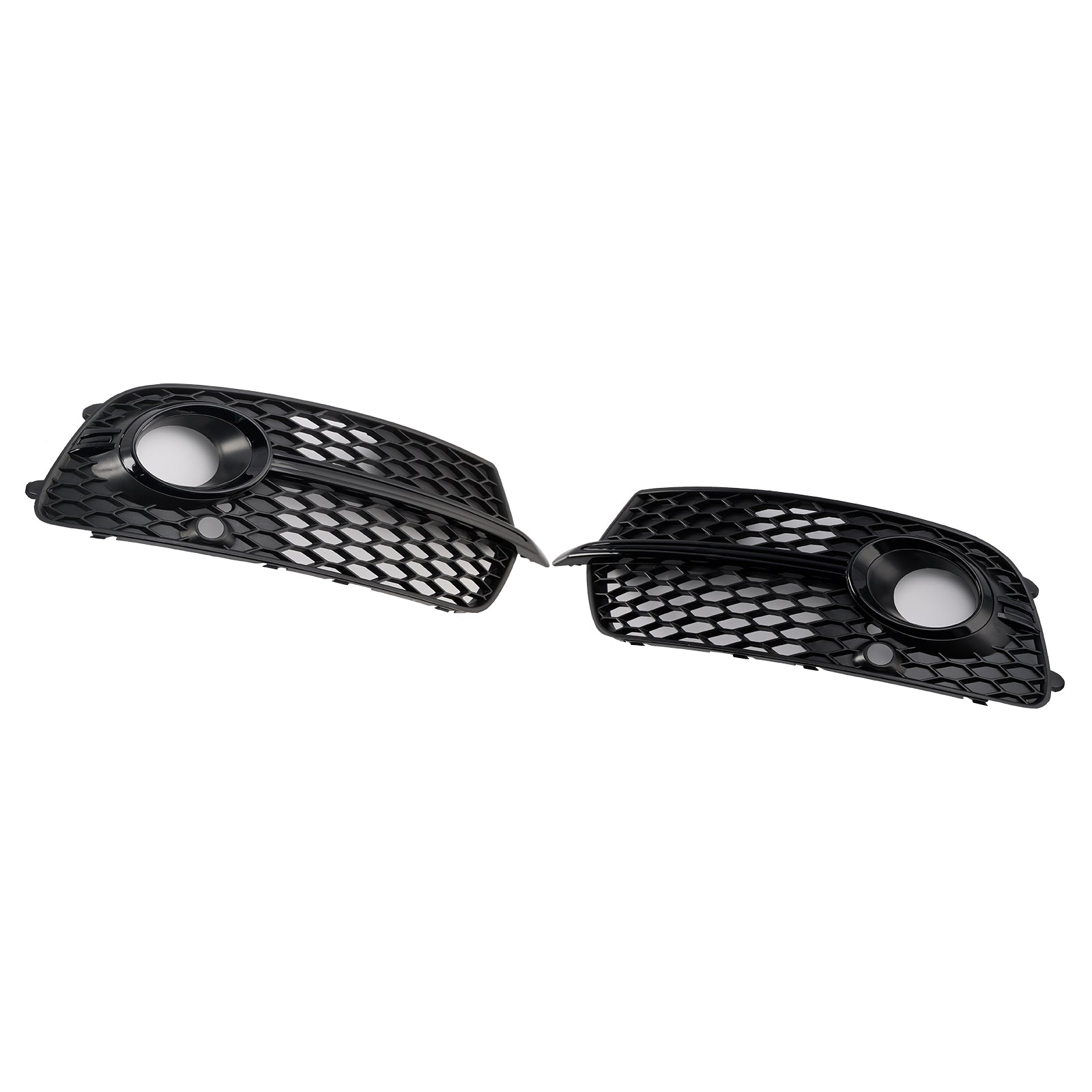 Front Bumper Fog Light Grill Grille Fit Audi Q5 S-Line SQ5 2013-2017 Black