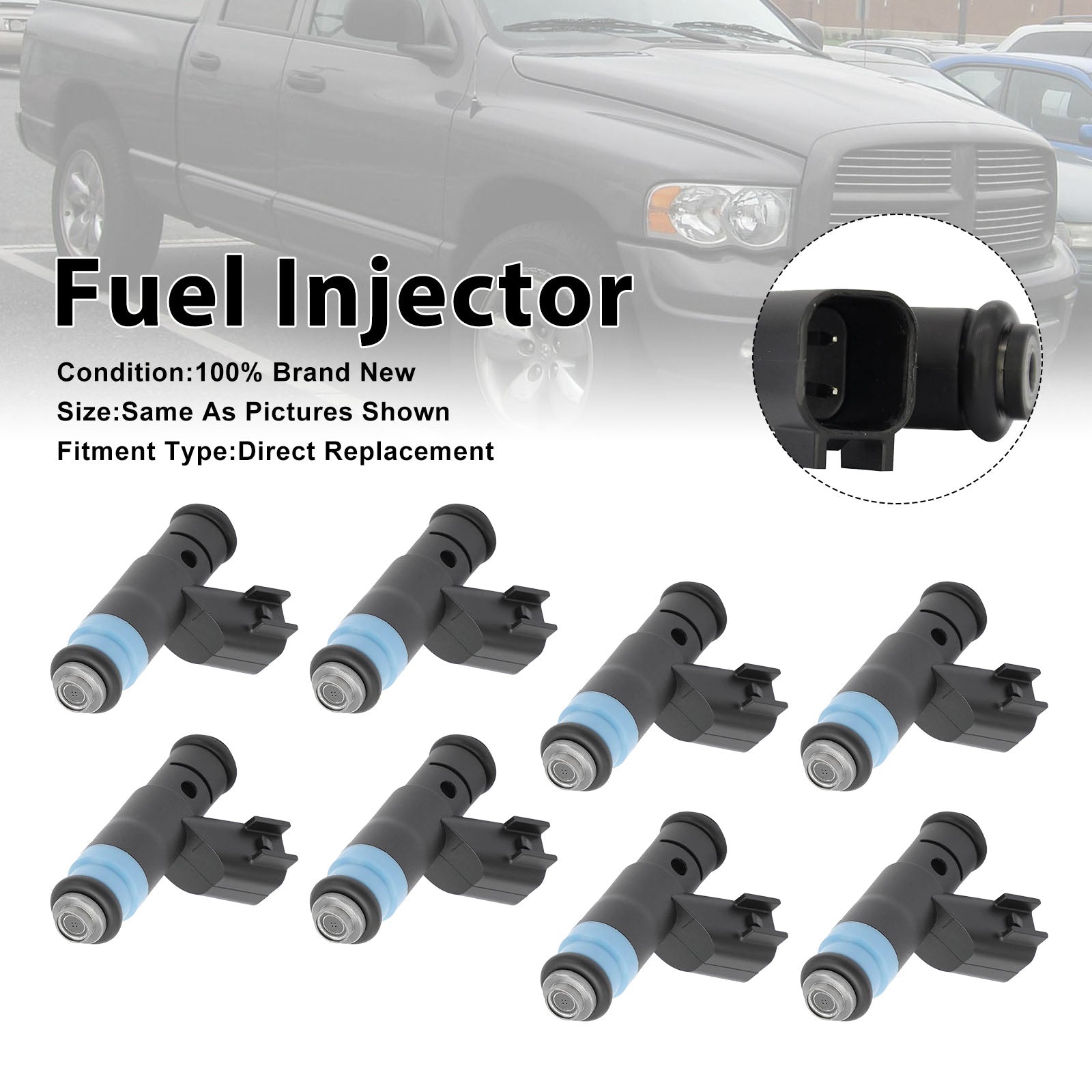 2003 For Dodge Ram 1500 5.7L V8 8PCS Fuel Injector FJ655