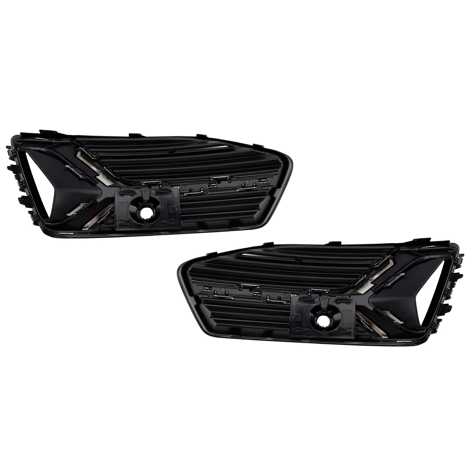 2019-2023 Audi A6 C8 2PCS Front Bumper Fog Light Cover Grille Grill 4K0807647