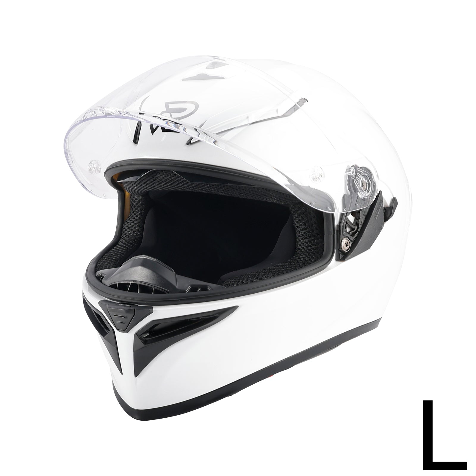DOT Motorcycle Helmet Adult Street Full Face White