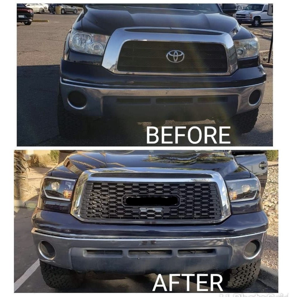 10-13 Toyota Tundra TRD PRO Black Honeycomb Front Bumper Grill Grille