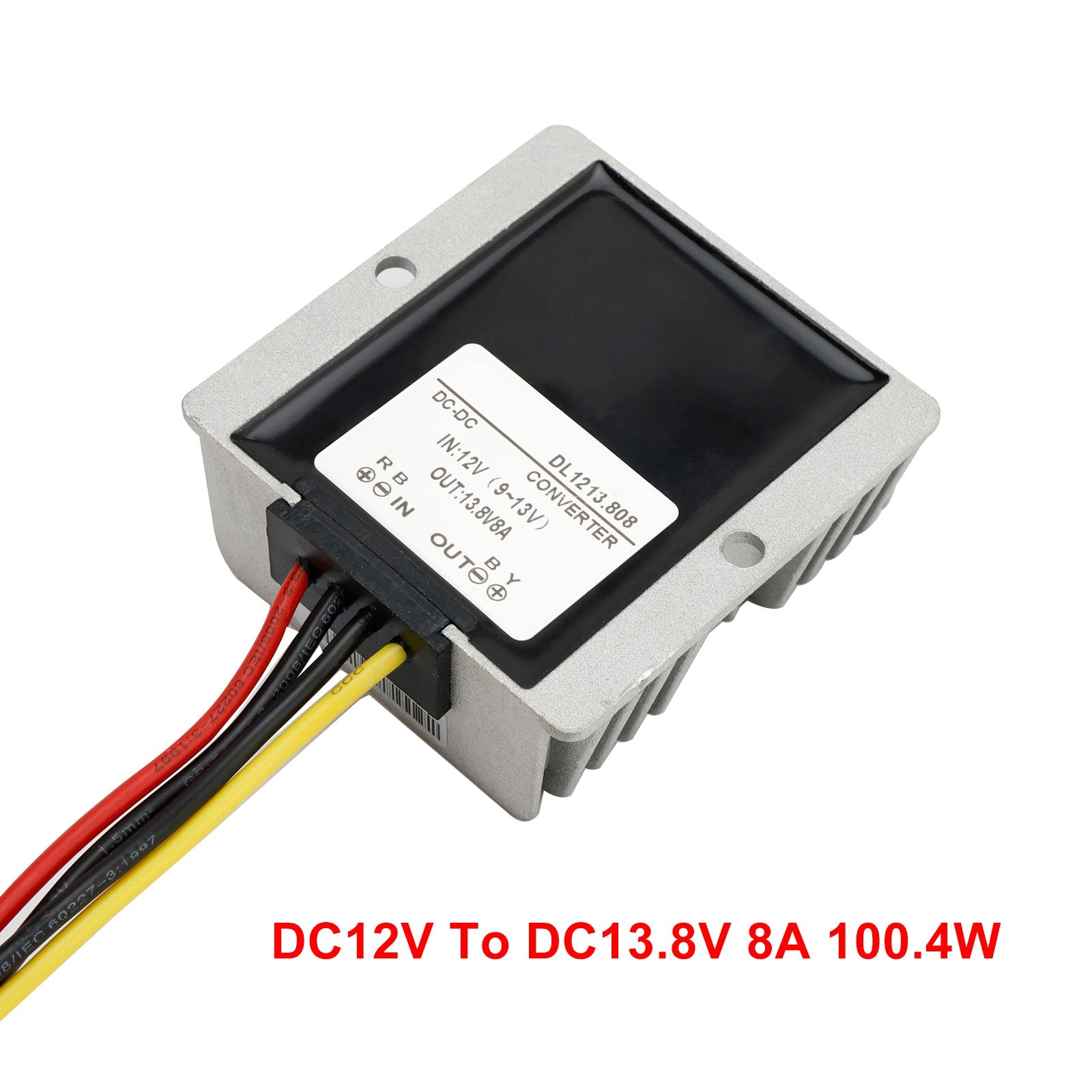 방수형 DC/DC 컨버터 레귤레이터 12V 스텝업 13.8V 8A 110.4W
