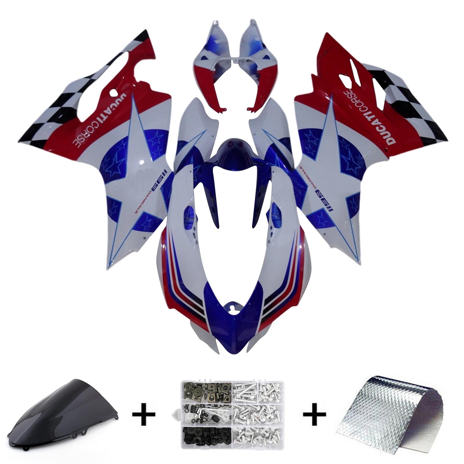 Ducati 1199 899 2012-2015 Fairing Kit Bodywork Plastic ABS
