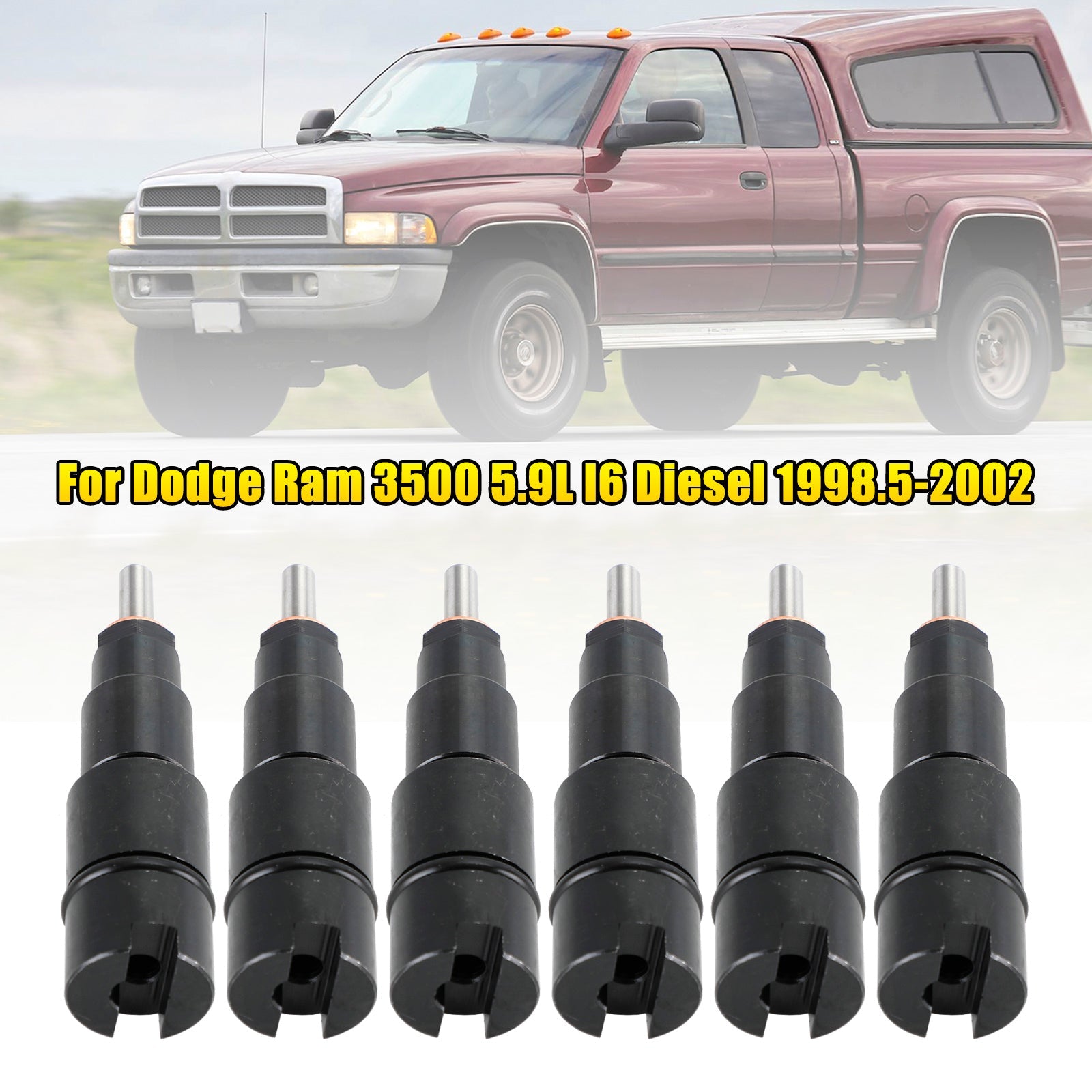 1998-2002 Dodge Cummins 5.9L 40-50 HP 6PCS Fuel Injectors 0432193635 RV275