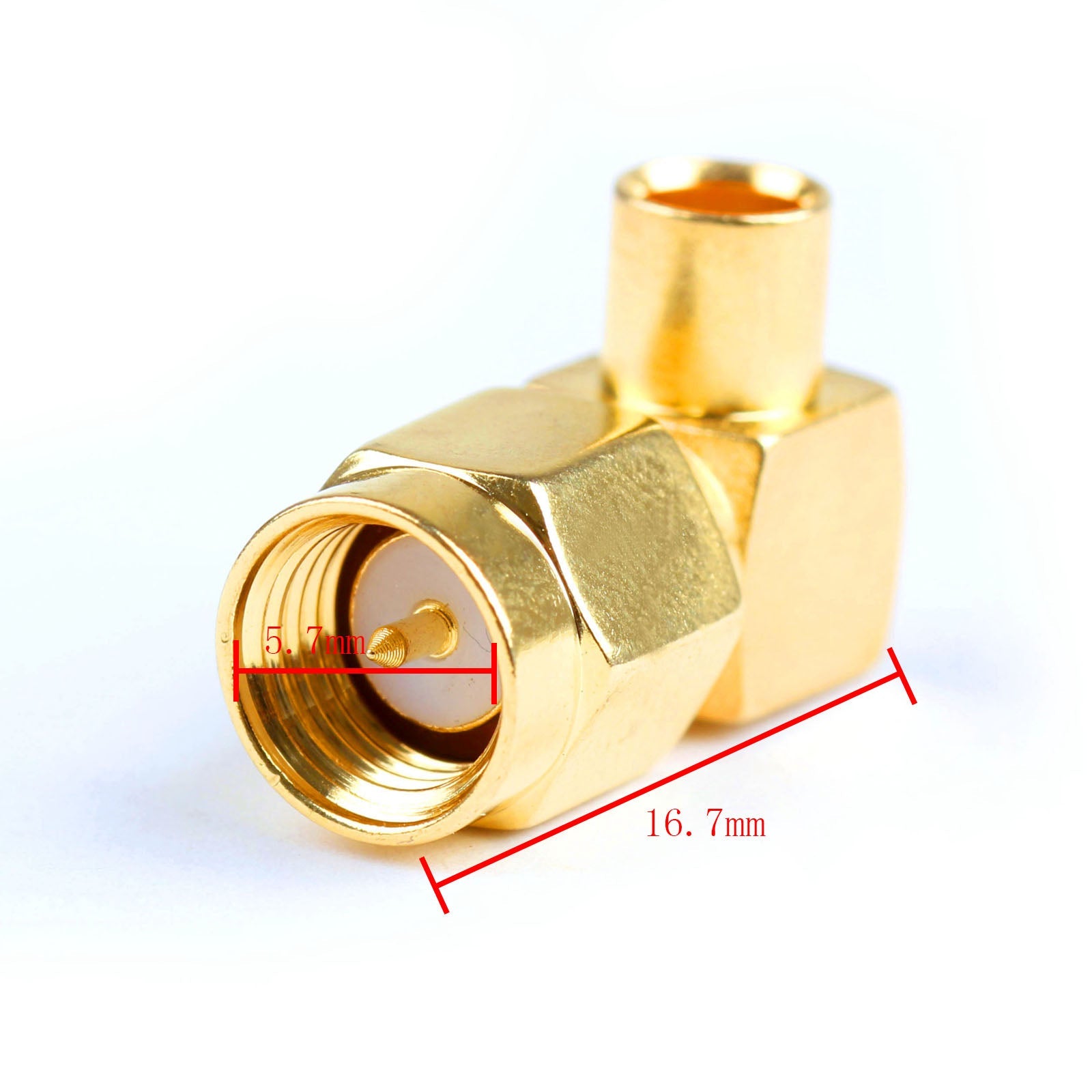 10x SMA Male Right Angle RF Coaxial Conector Plug For RG402 Semi-Flexible Cable