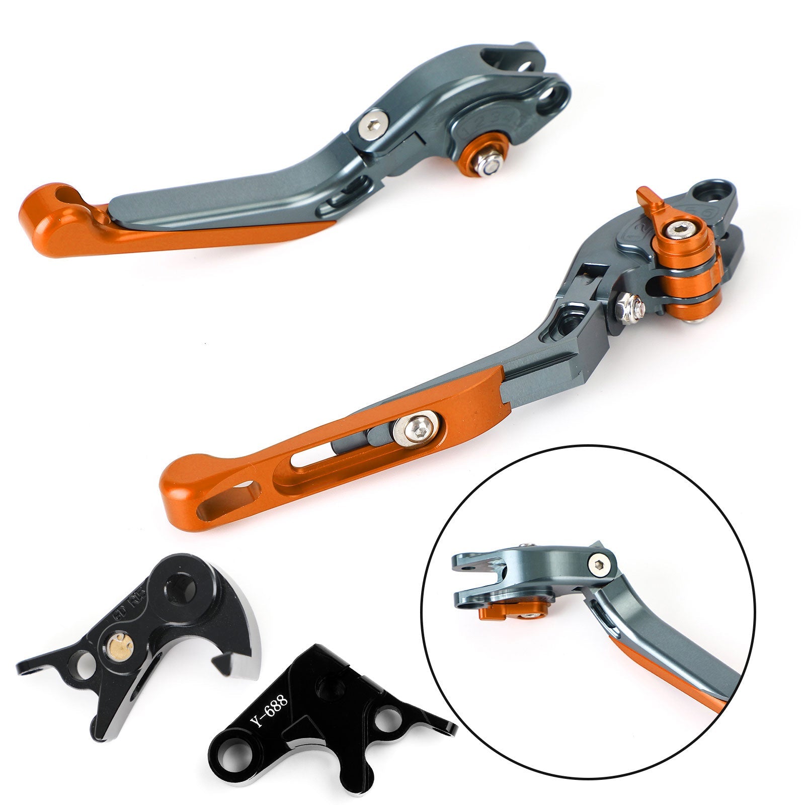 야마하 MT-09 트레이서 900/GT 21-22 YZF R6 17-20 제네릭용 조절식 클러치 브레이크 레버