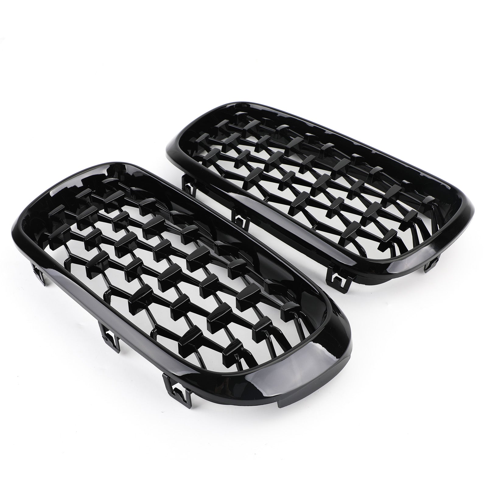 Meteor Front Kidney Grille Grill Fit 2014 - 2016 BMW X5 F15 Left & Right Black Generic