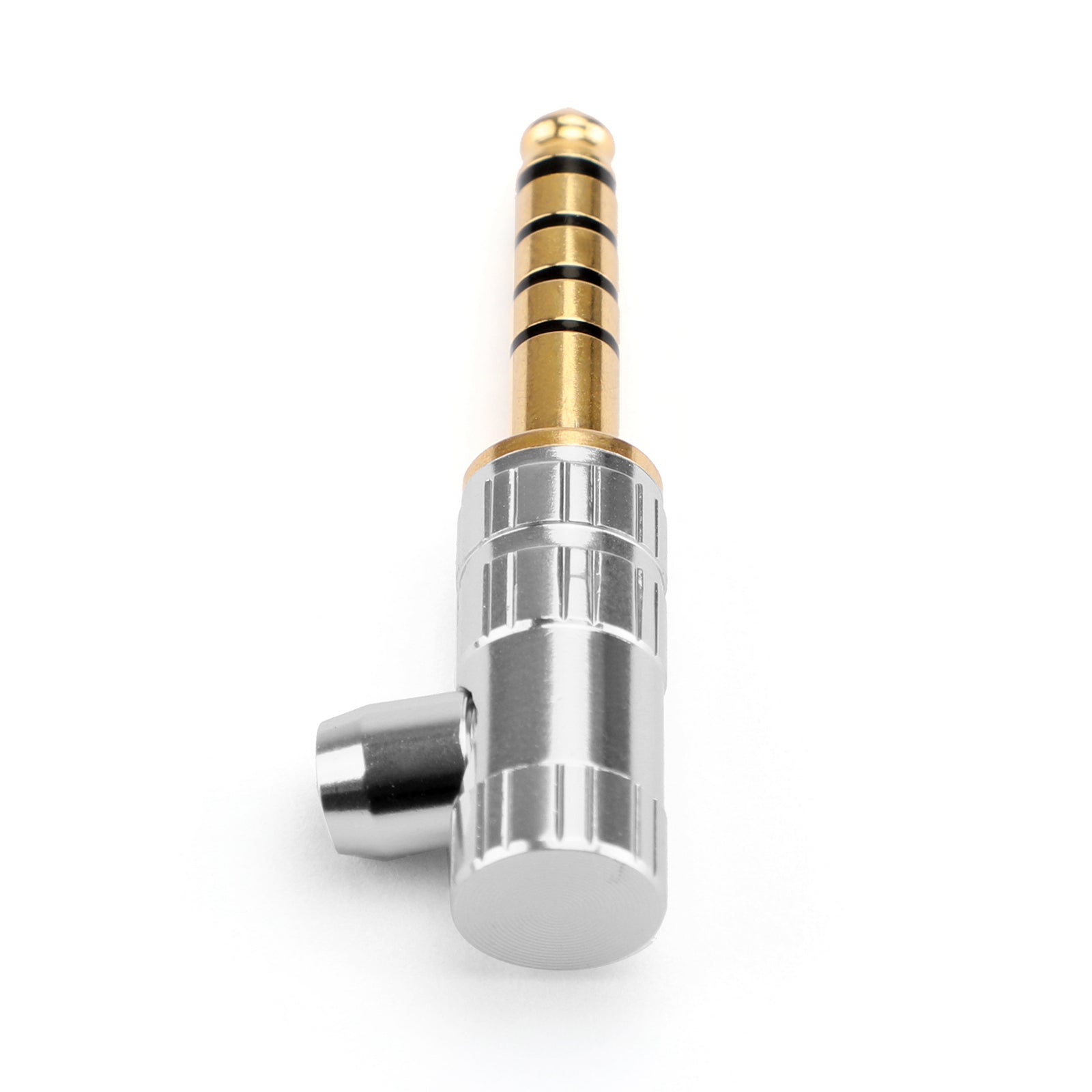 4PCS 4.4mm 5 Pole Right Angle Plug Audio Connector For SONY NW-WM1Z/A Silver