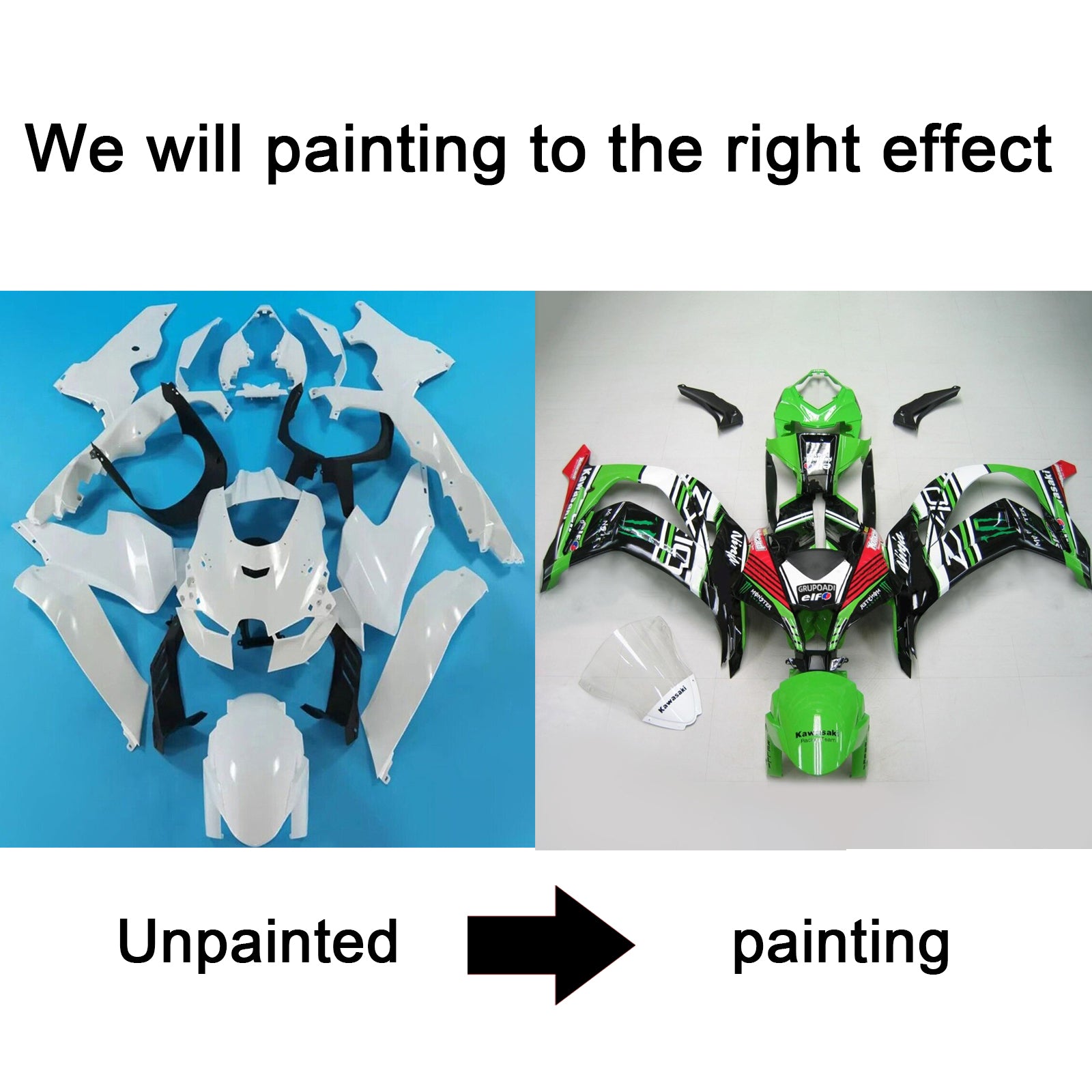 Kawasaki ZX-10R ZX-10RR 2021-2025 Fairing Kit Bodywork ABS