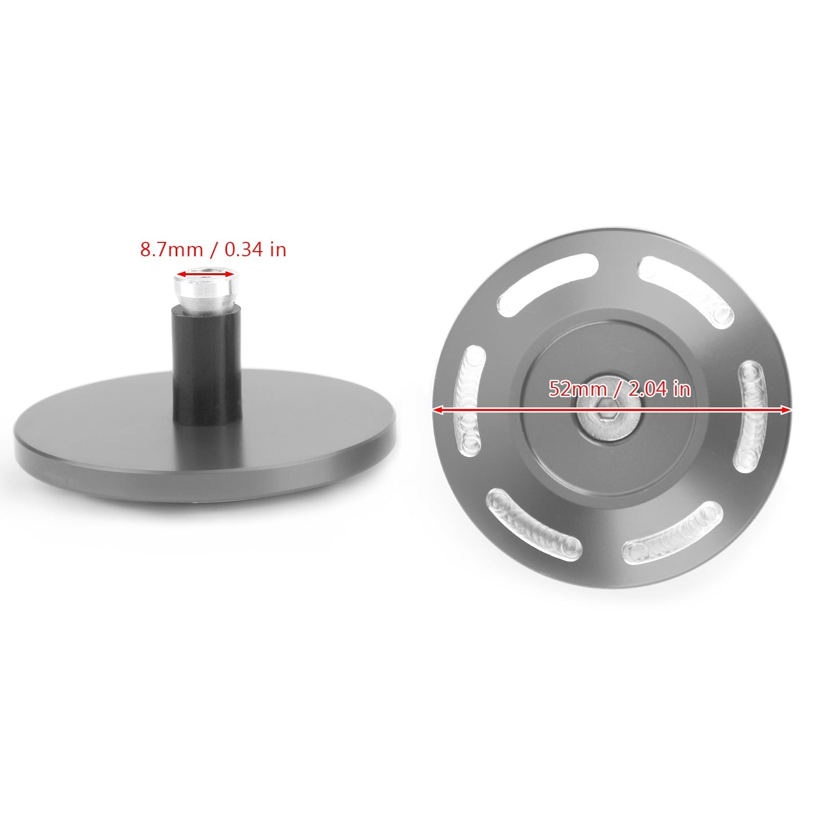 BMW S1000XR 2015, 2016, 2017, 2018, 2019용 빌릿 알루미늄 프레임 플러그 캡 커버 2개 (일반)