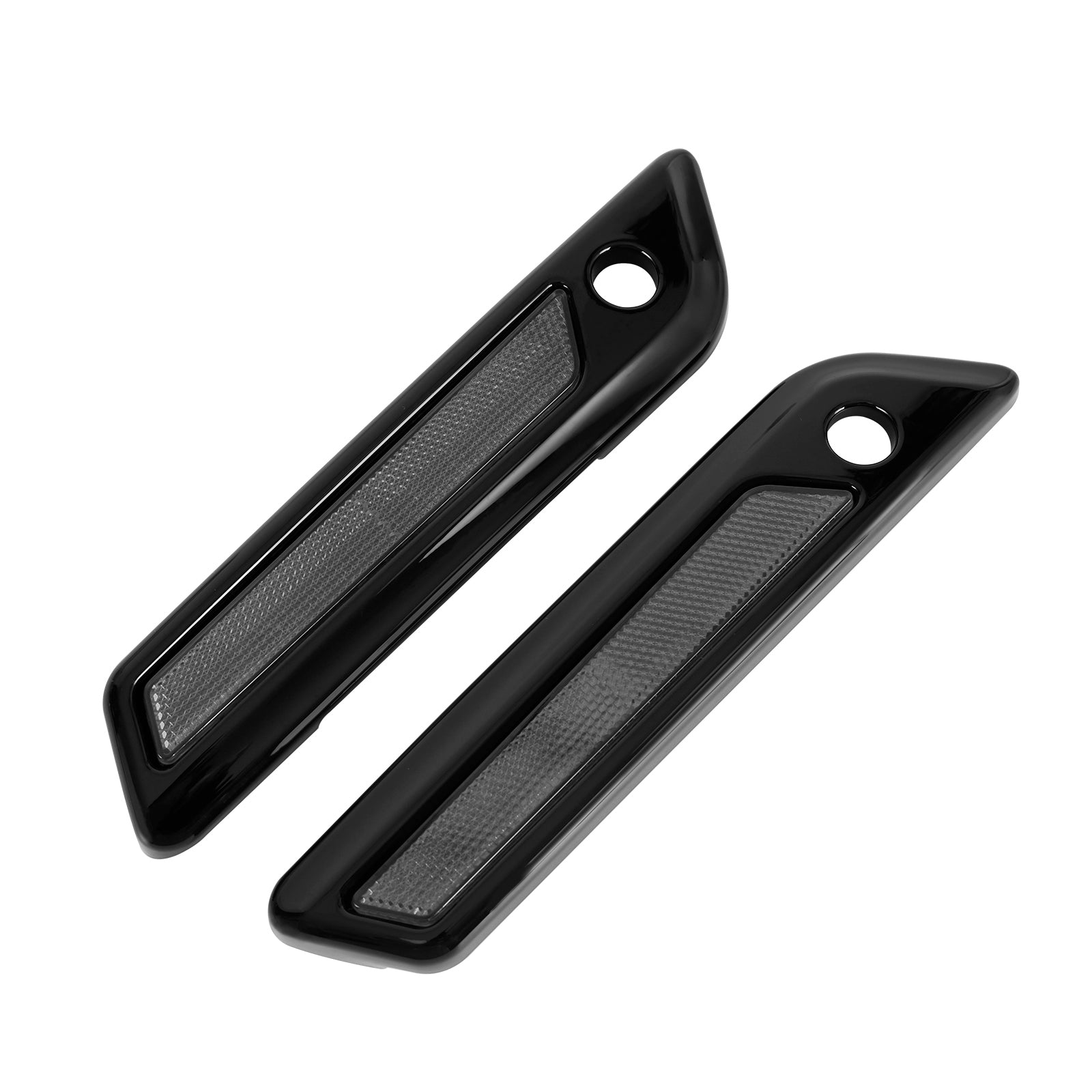 투어링 로드 글라이드 킹 14-23 카본 그레이용 사이드 러기지 새들백 래치 커버 뚜껑