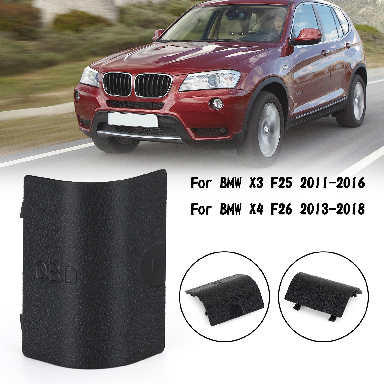 LHD OBD Socket Diagnostic Port Plug Cover 51439190686 For BMW X3 F25 F26 10-18 Generic