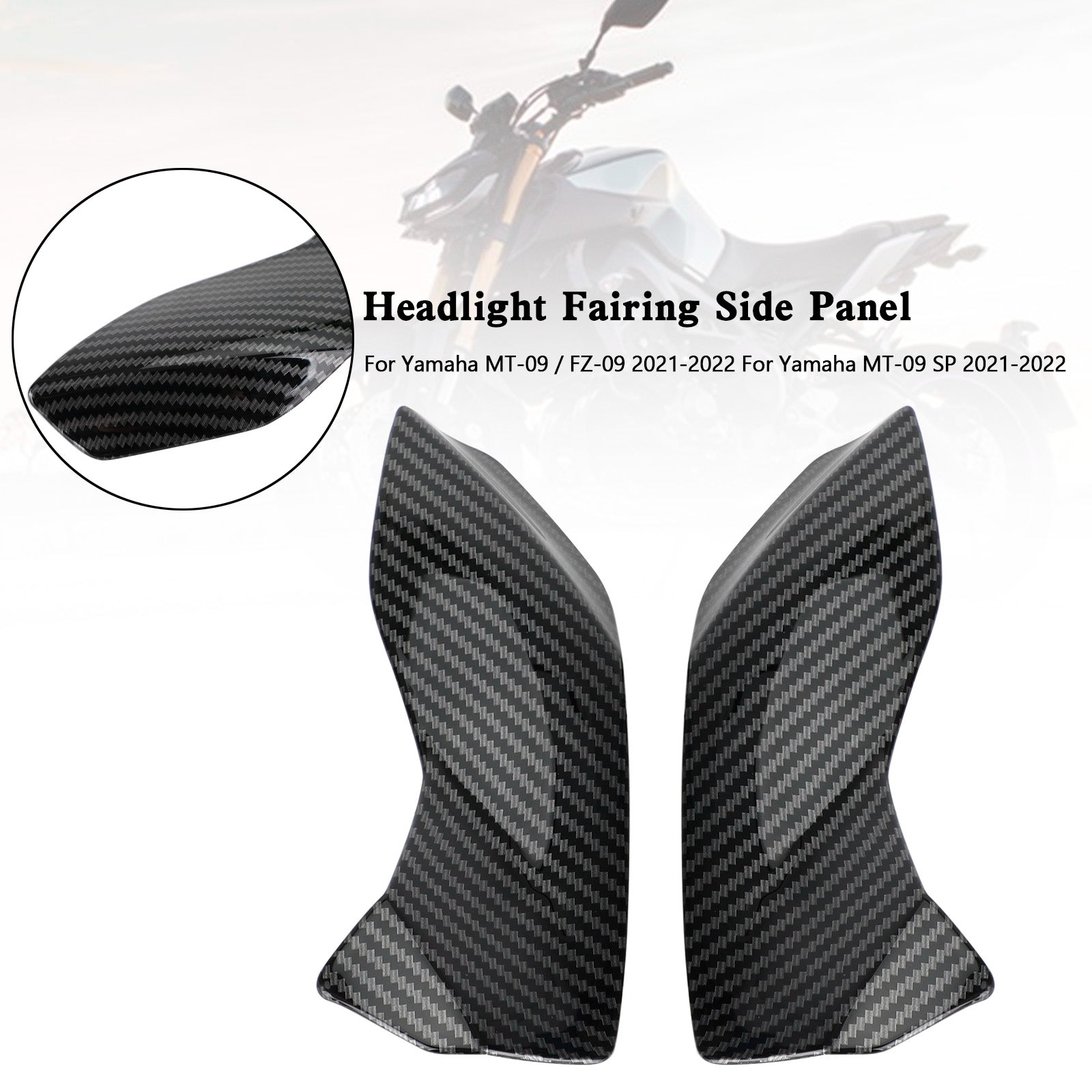 Headlight Fairing Side Panel For Yamaha MT-09 FZ09 MT-09 SP 2021-2022