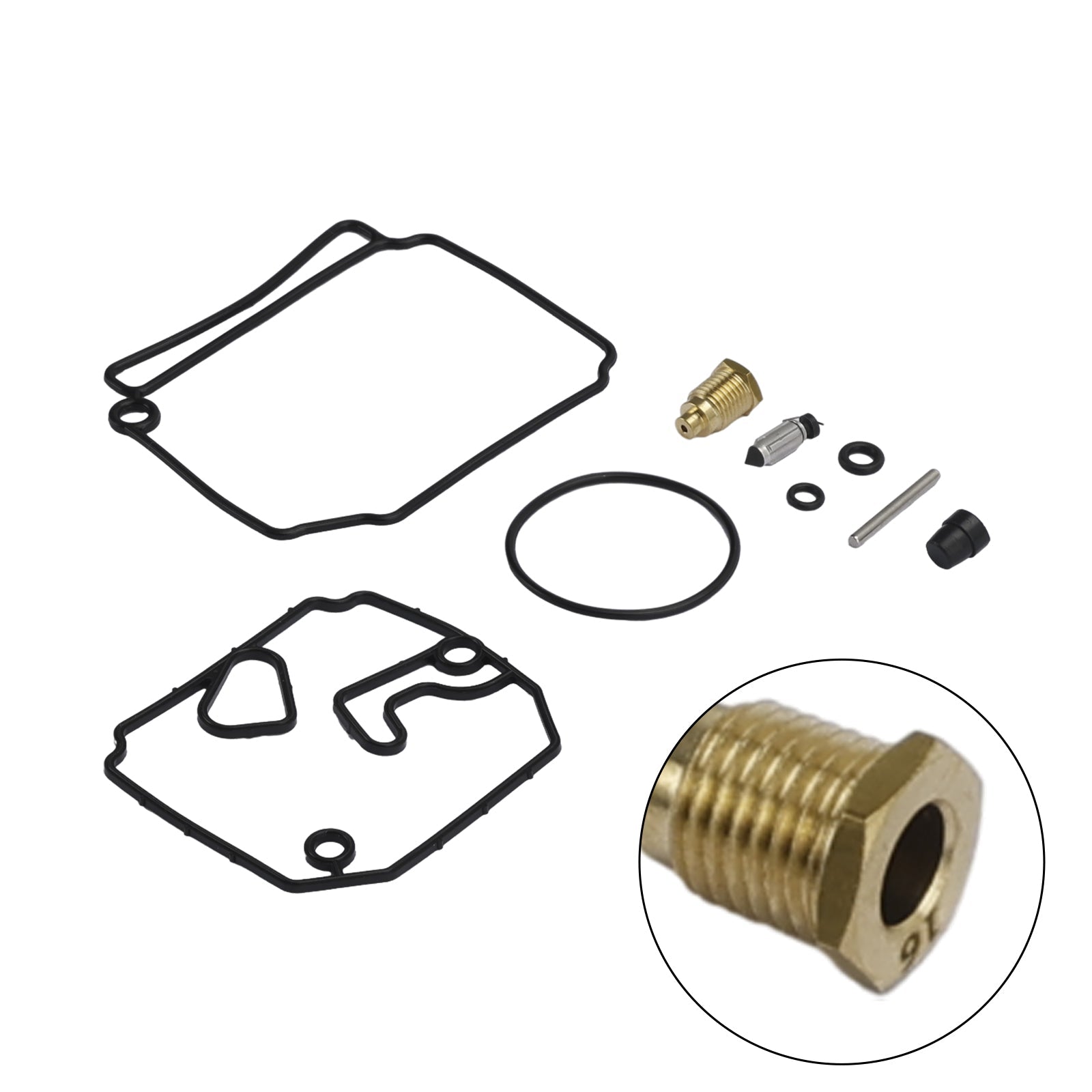 야마하 75HP P75 80HP 80A 90HP 90A 6H1-W0093-10용 기화기 기화기 재조립 키트