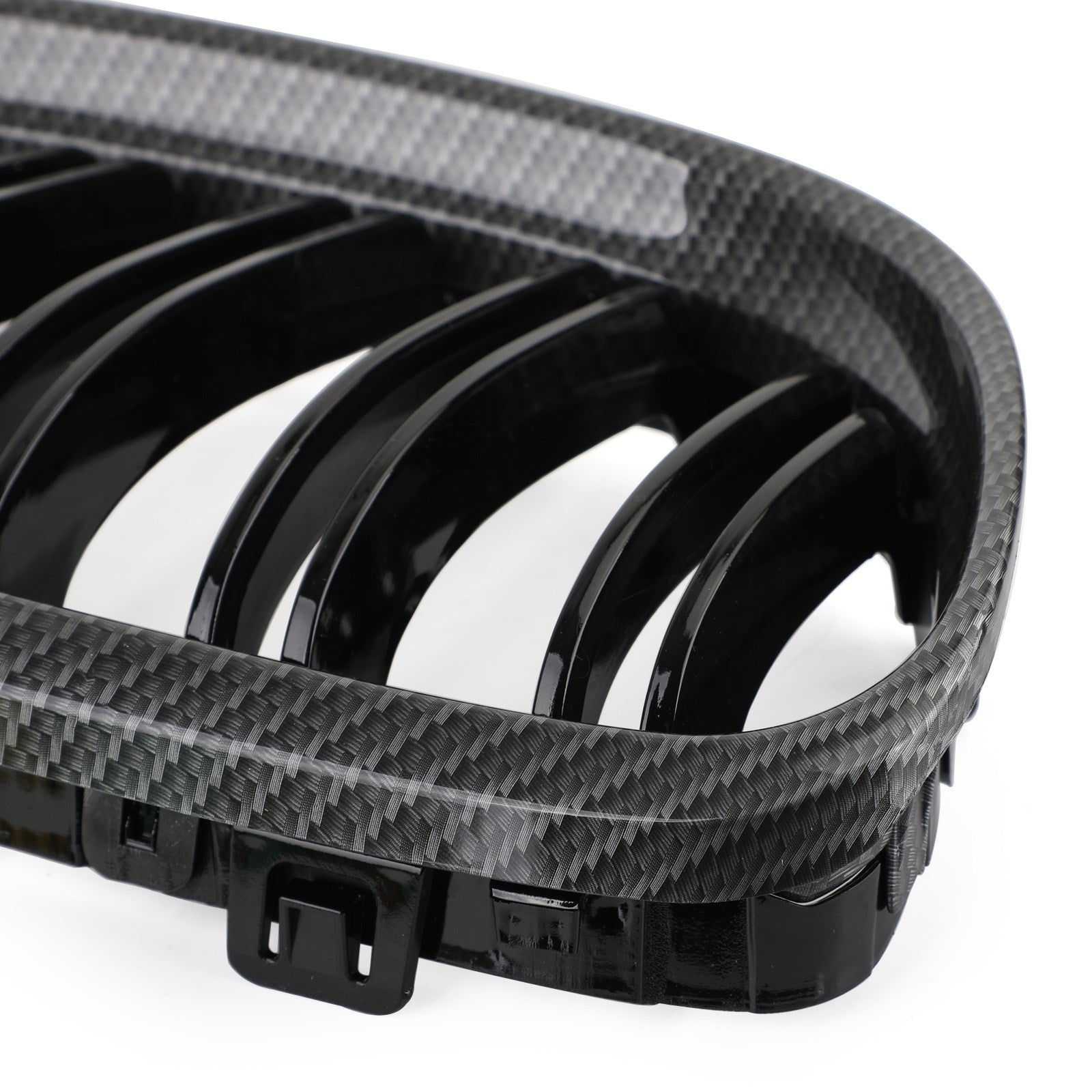 Front Kidney Grill Grilles Carbon Fiber Fit BMW E90/E91 LCI 3 Series 2008-2012 Generic