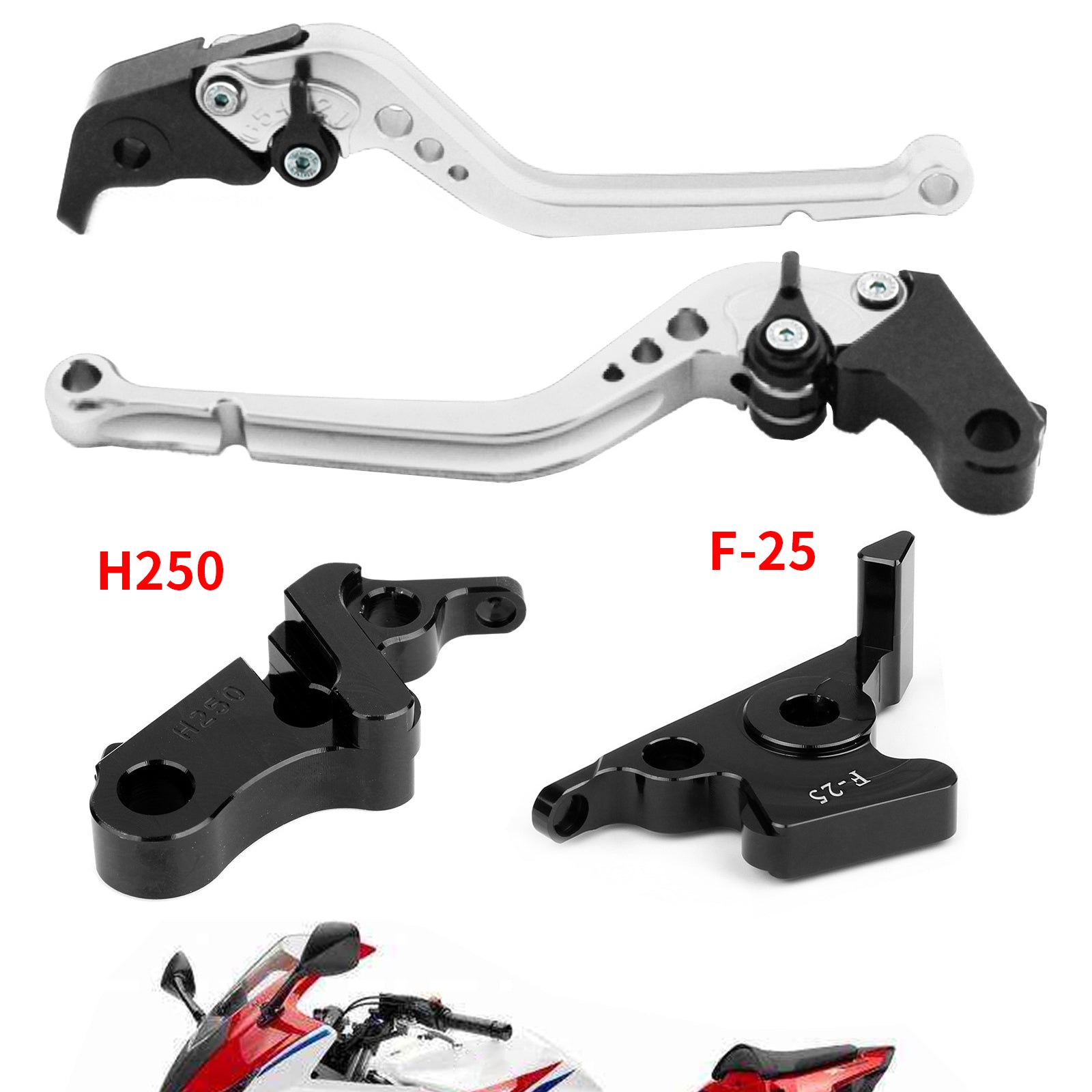 Long Clutch Brake Lever For Honda CB500F CBR500R 13-15 CBR300RR CB300F 14-16 Generic